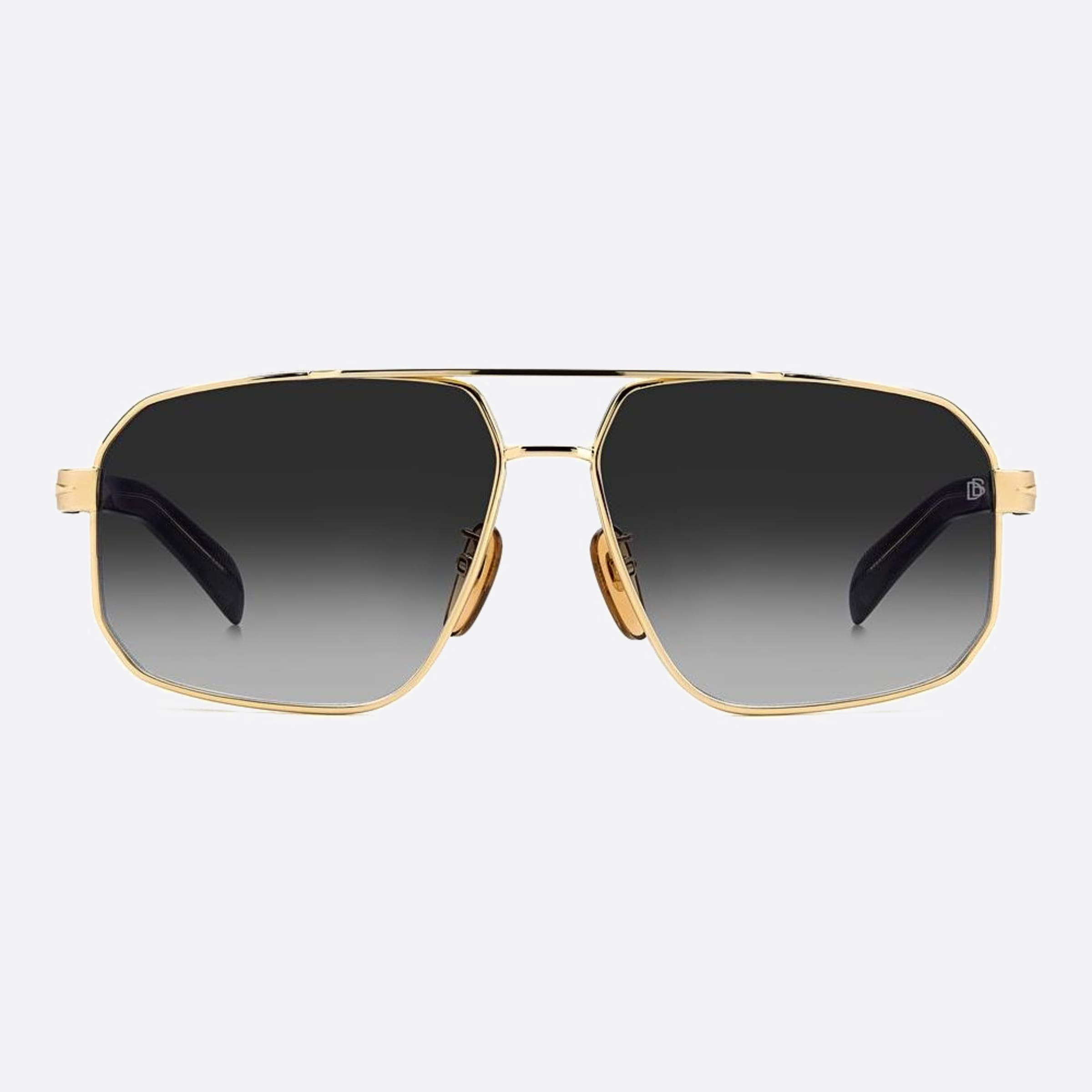 David 61mm Beckham Rhl Gold Geometric Men Sunglasses - Main View
