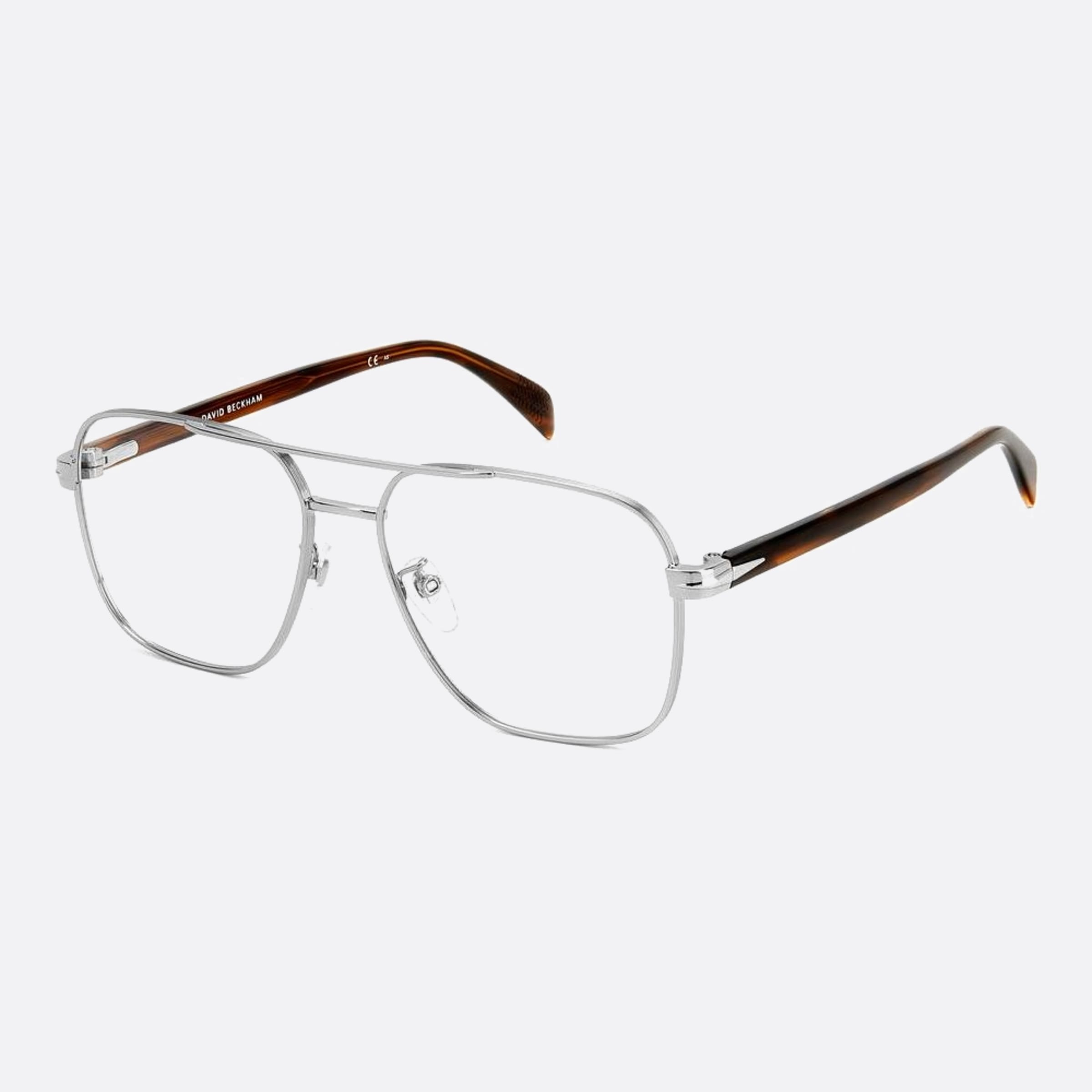 David 57mm Beckham Ex4 Brown Visor Men Eyeglasses - Side View