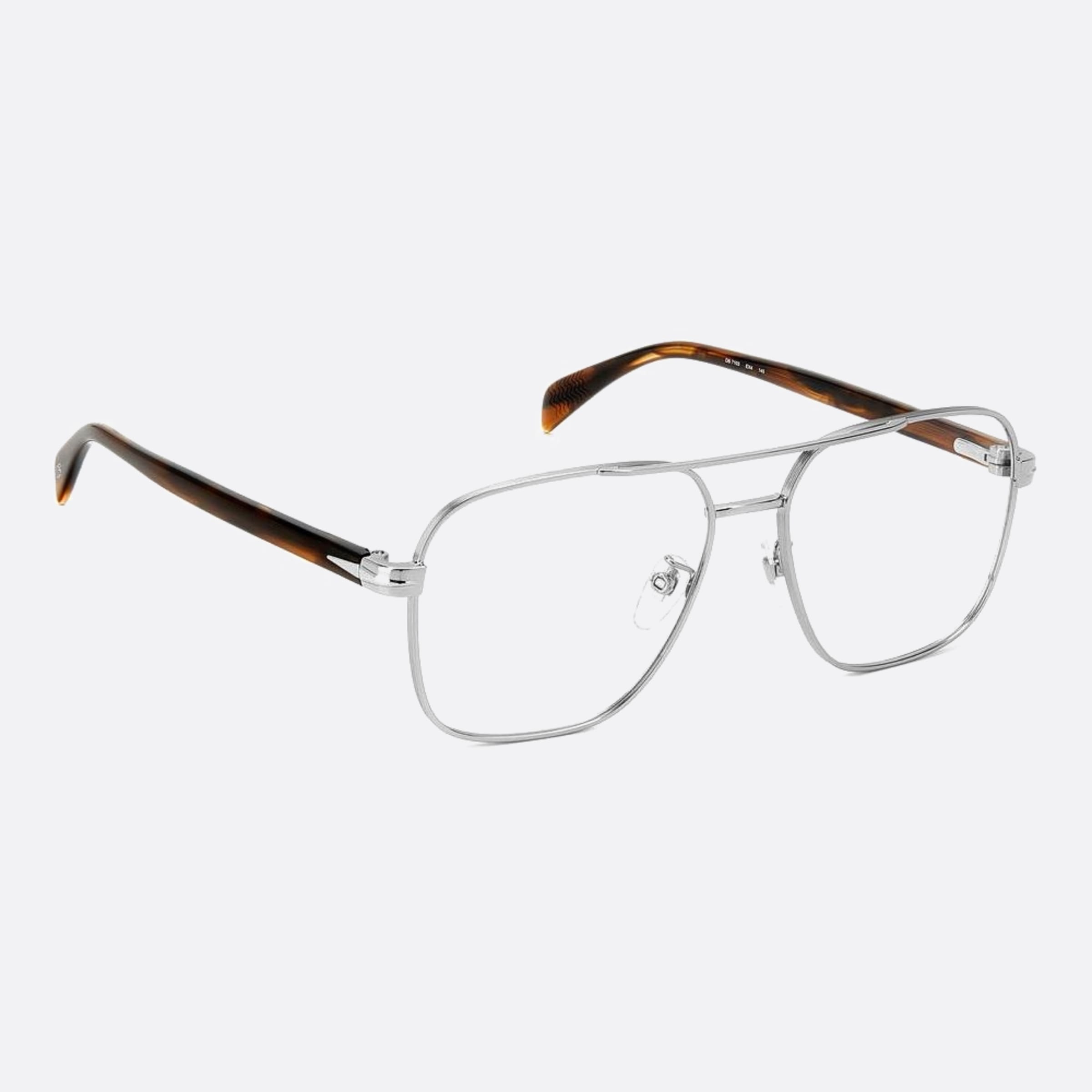 David 57mm Beckham Ex4 Brown Visor Men Eyeglasses - Detail View