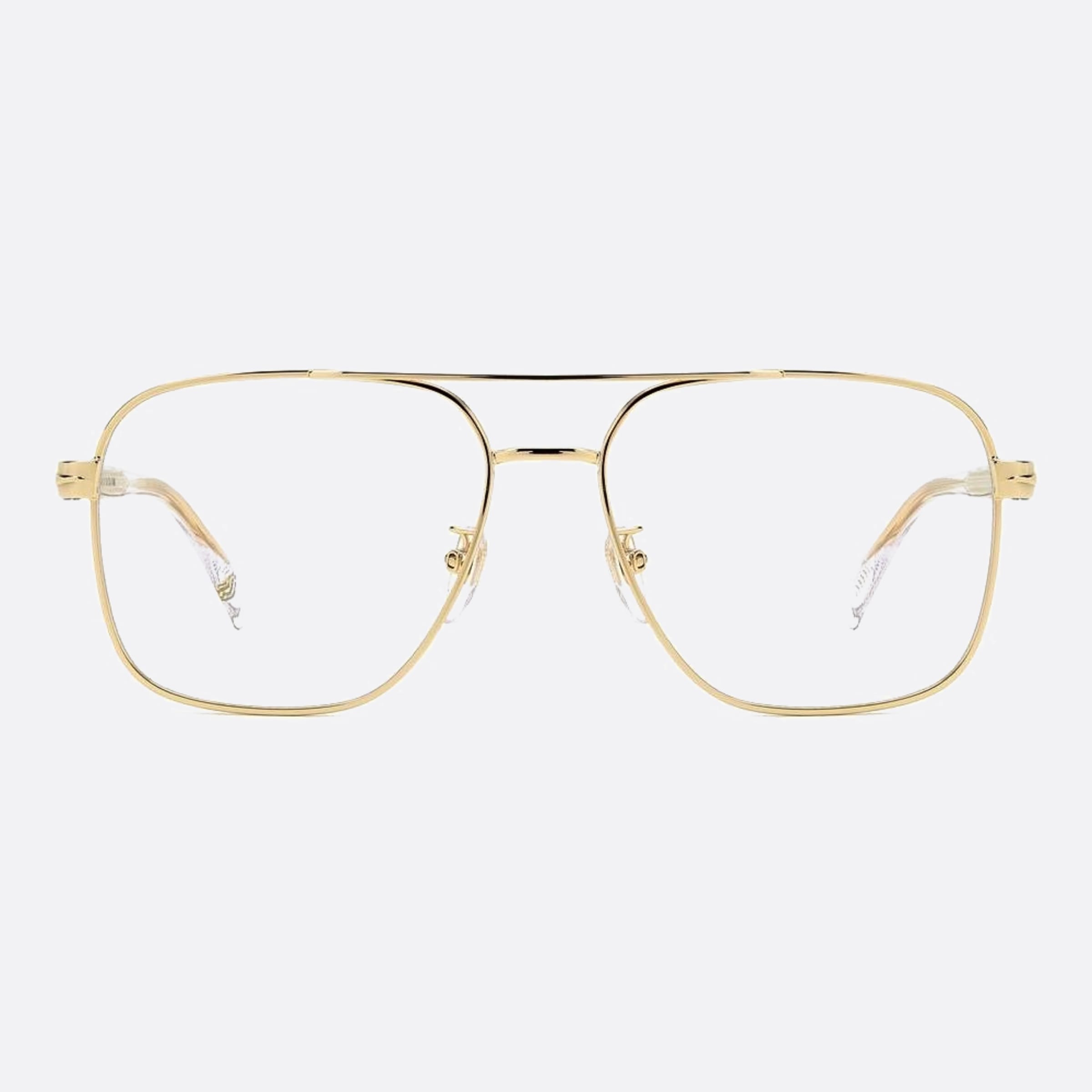 David 57mm Beckham Loj Gold Visor Men Eyeglasses - Main View
