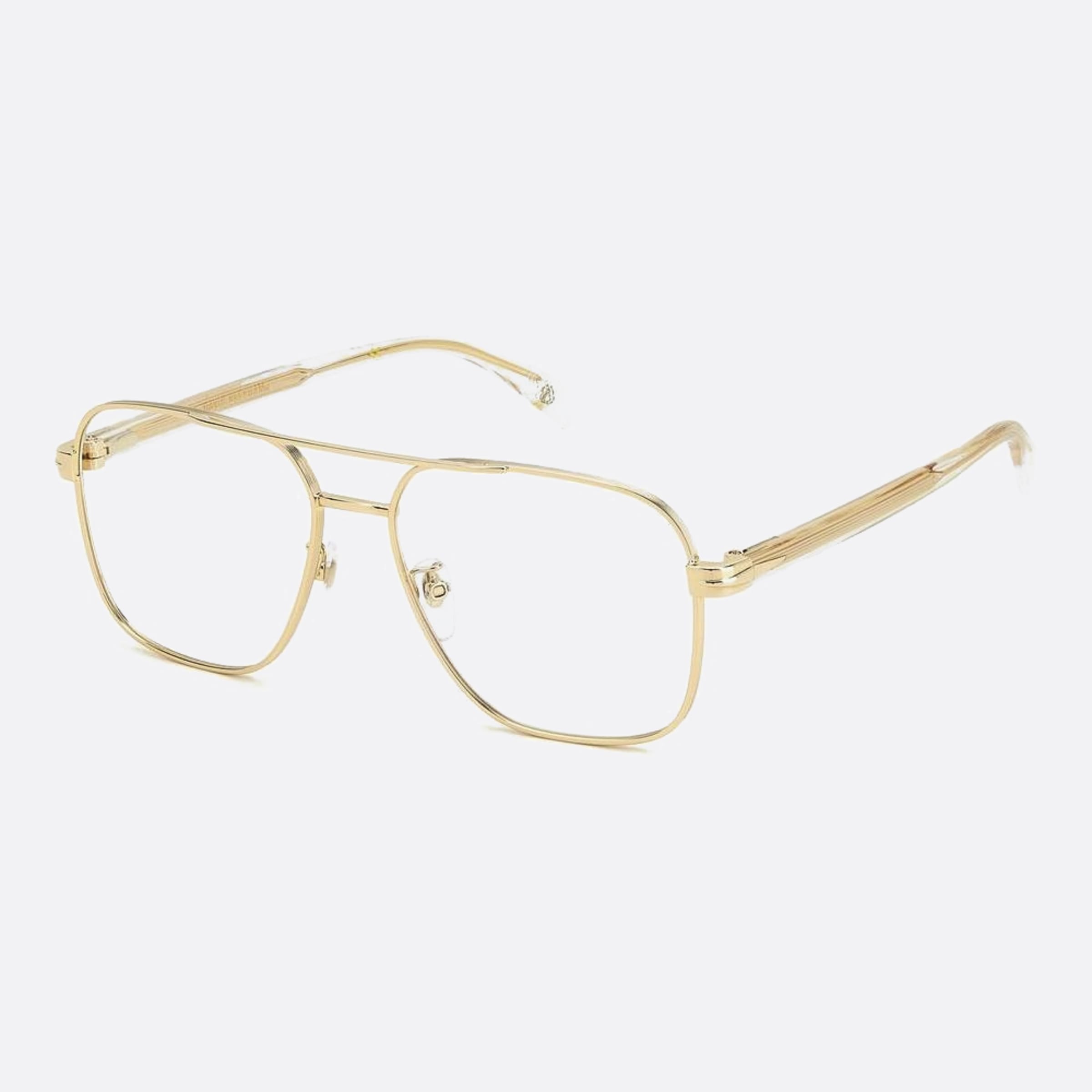 David 57mm Beckham Loj Gold Visor Men Eyeglasses - Side View