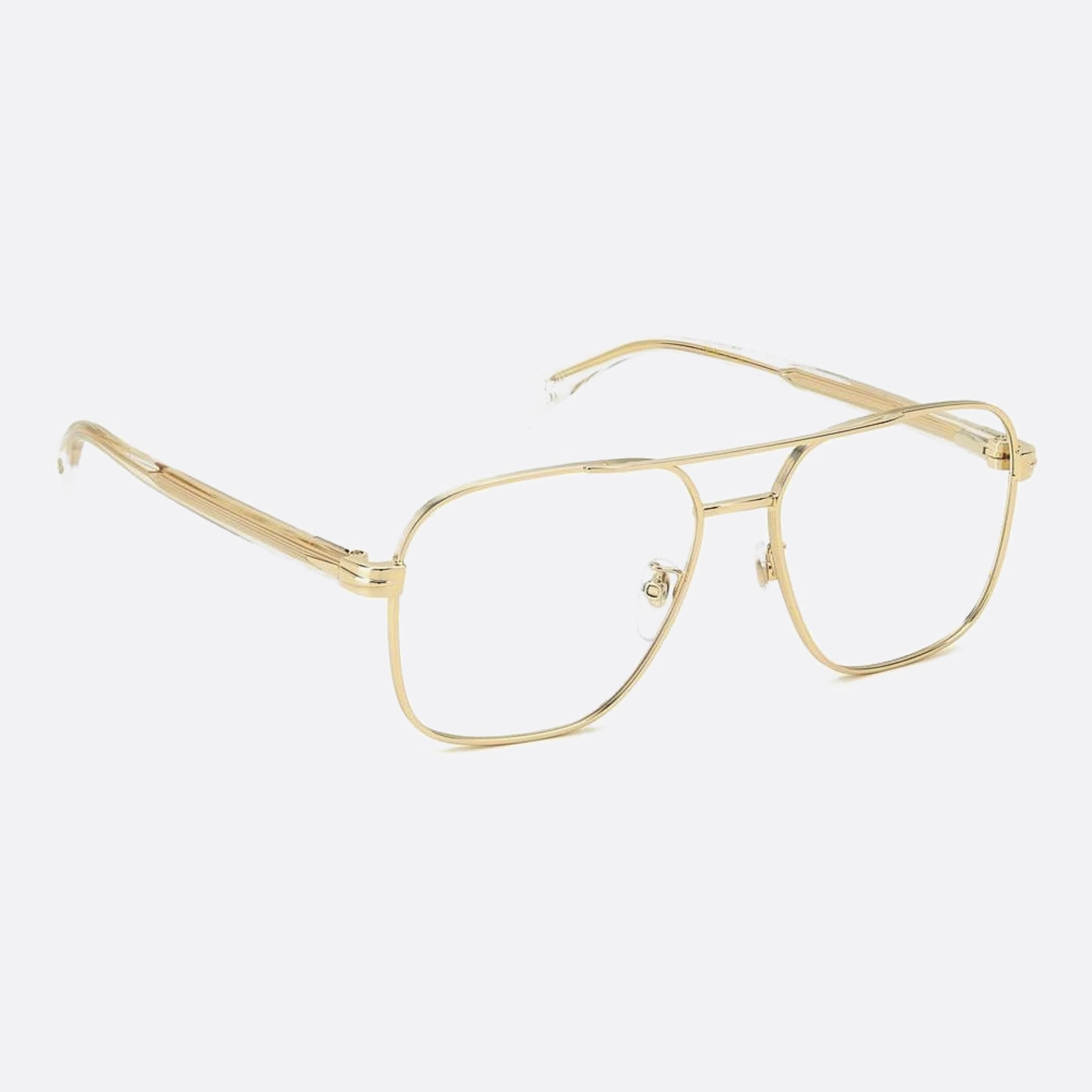 David 57mm Beckham Loj Gold Visor Men Eyeglasses - Lifestyle Shot
