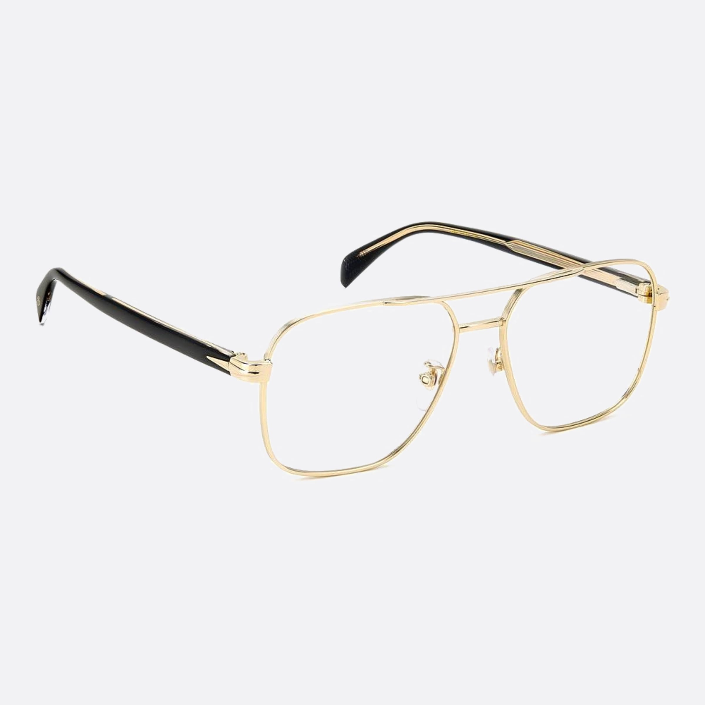 David 57mm Beckham Rhl Gold Visor Men Eyeglasses - Detail View