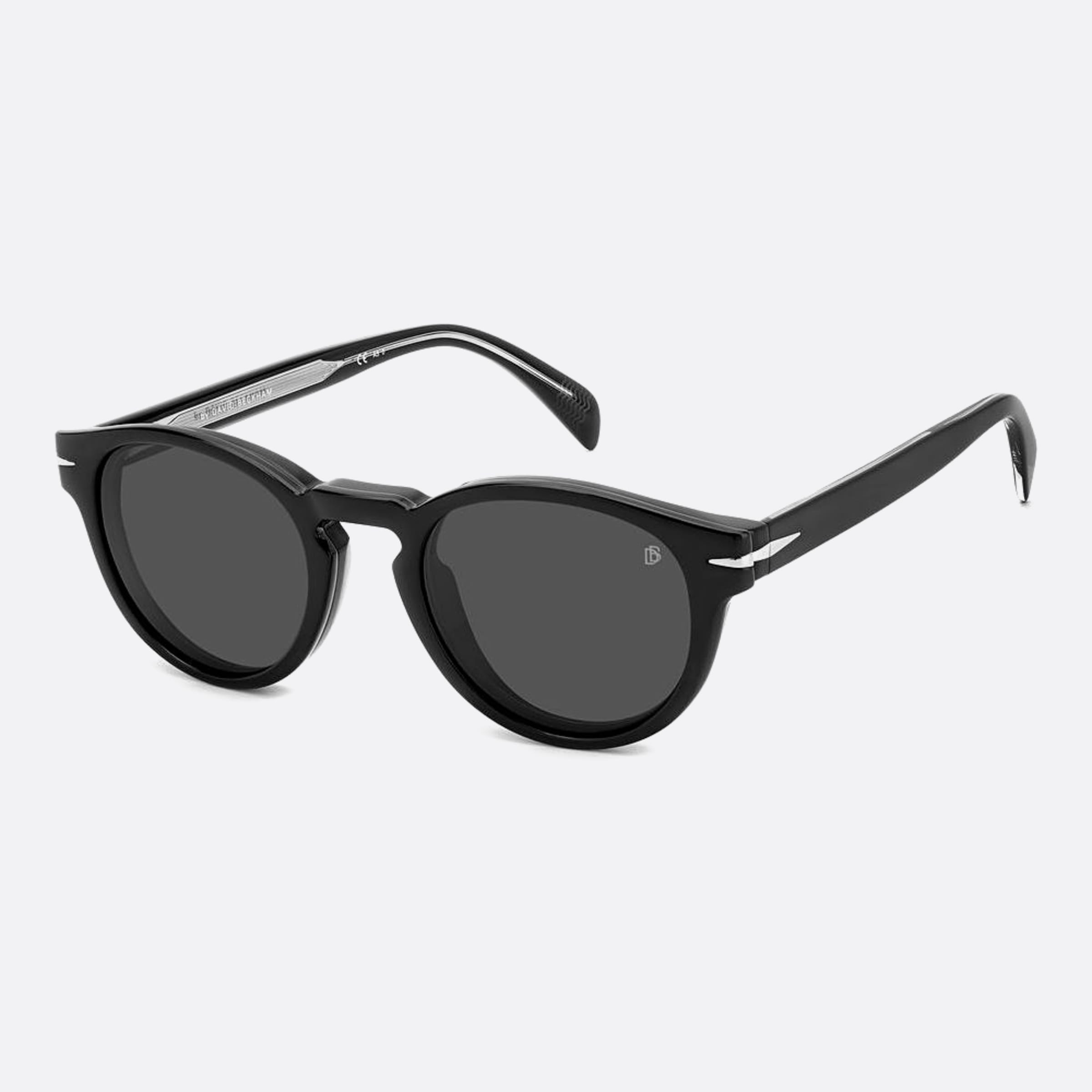 David 49mm Beckham Black Squared Men Sunglasses - Additional Angle