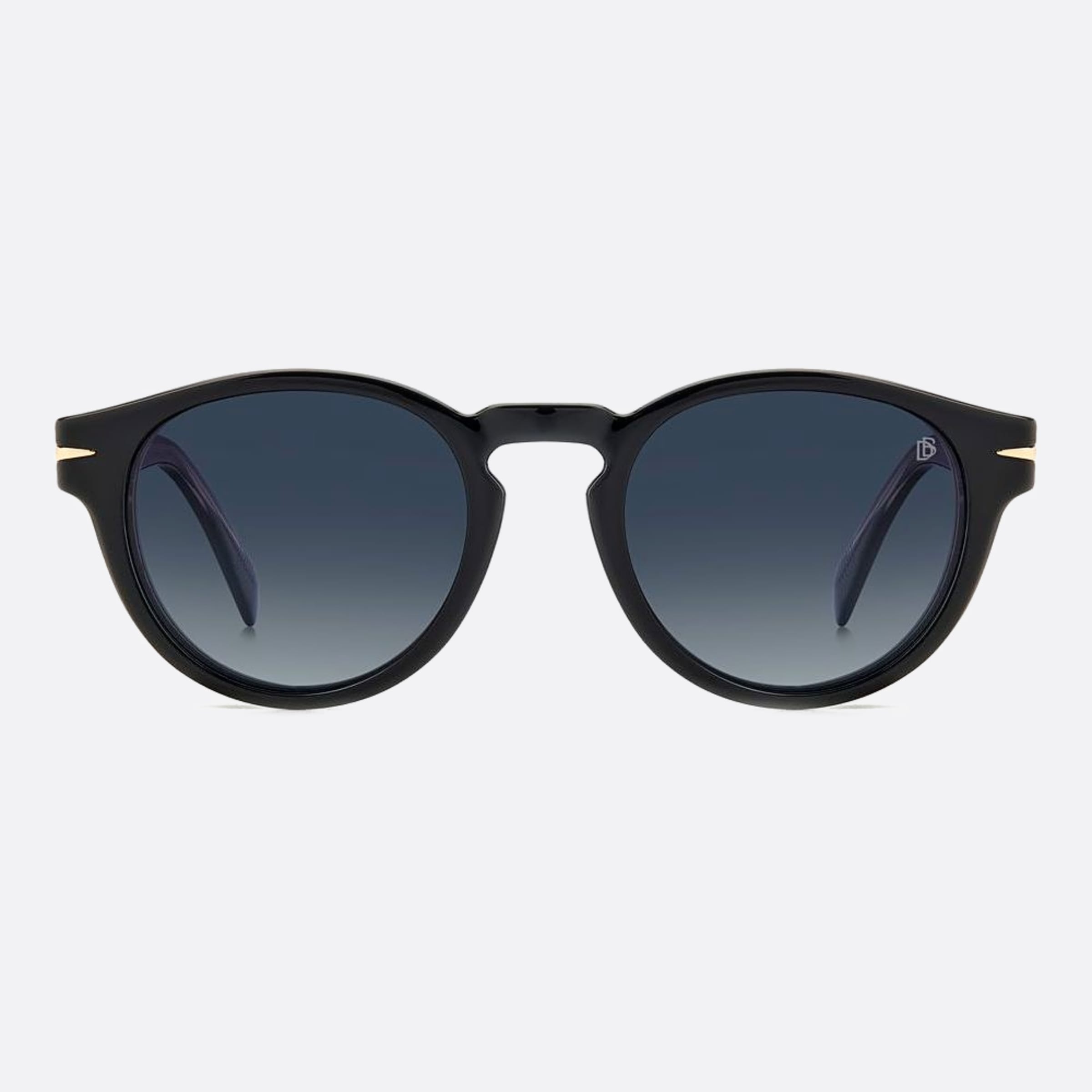 David 49mm Beckham Black Squared Polarized Men Sunglasses - Main View
