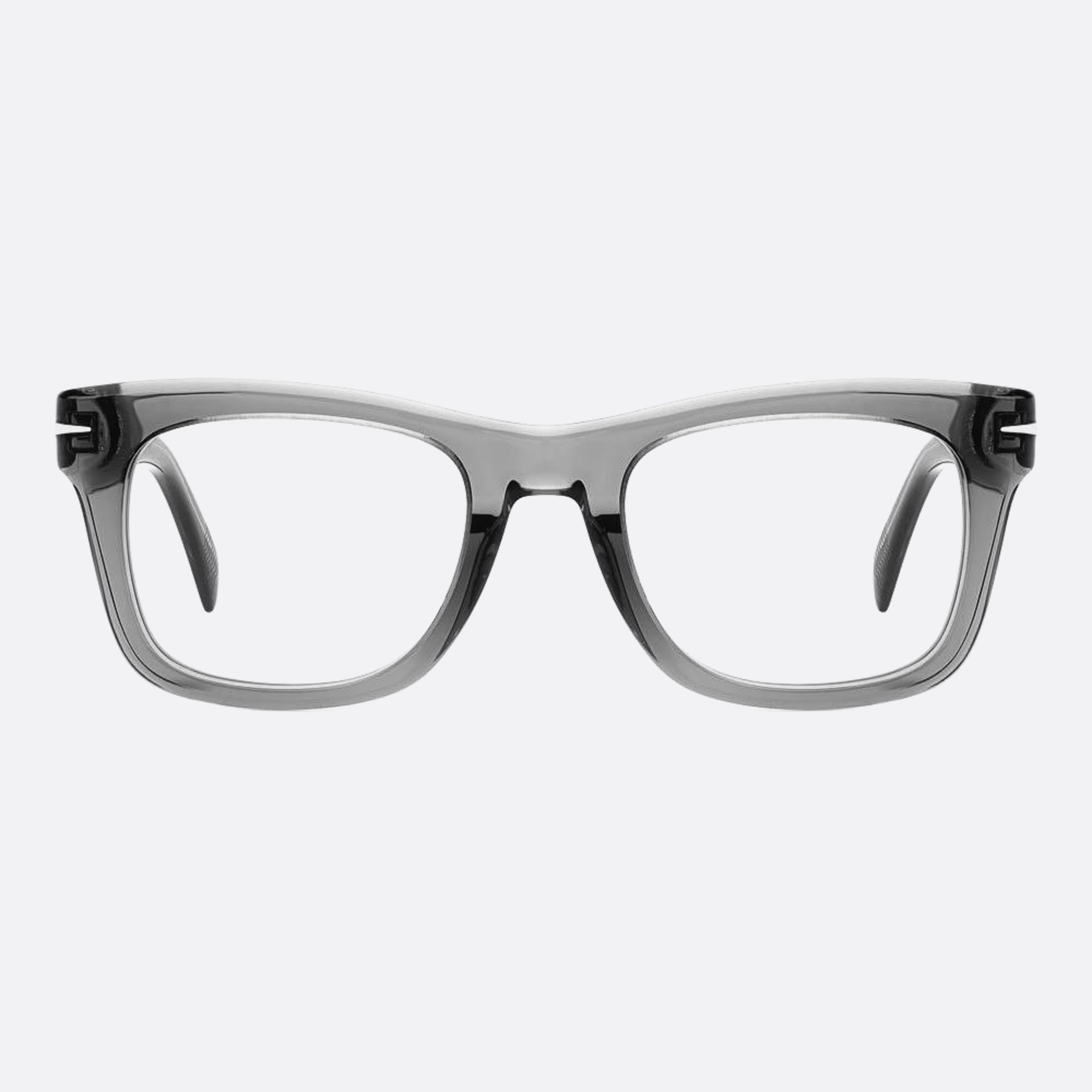 David 51mm Beckham Pzh Grey Squared Men Eyeglasses - Main View