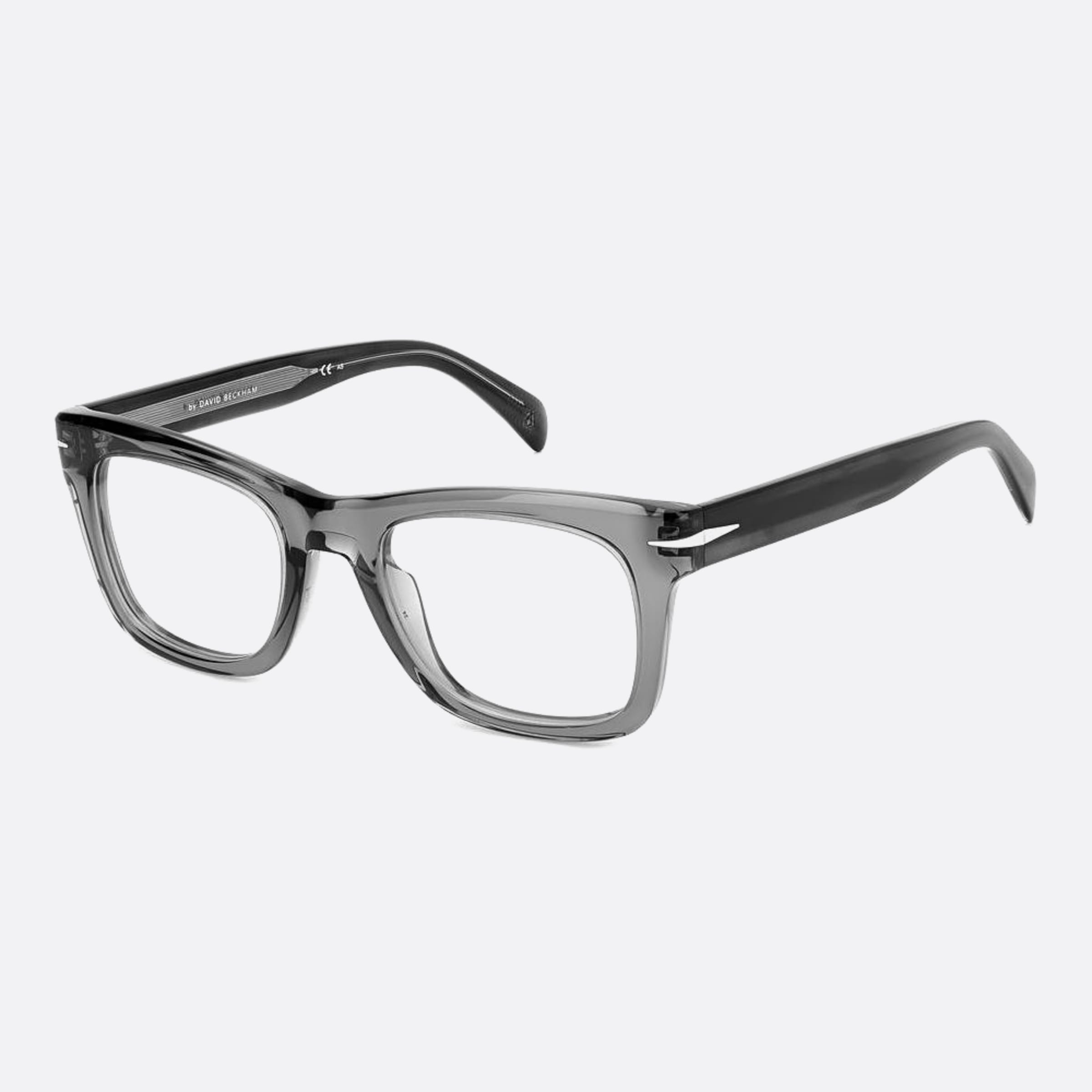 David 51mm Beckham Pzh Grey Squared Men Eyeglasses - Side View