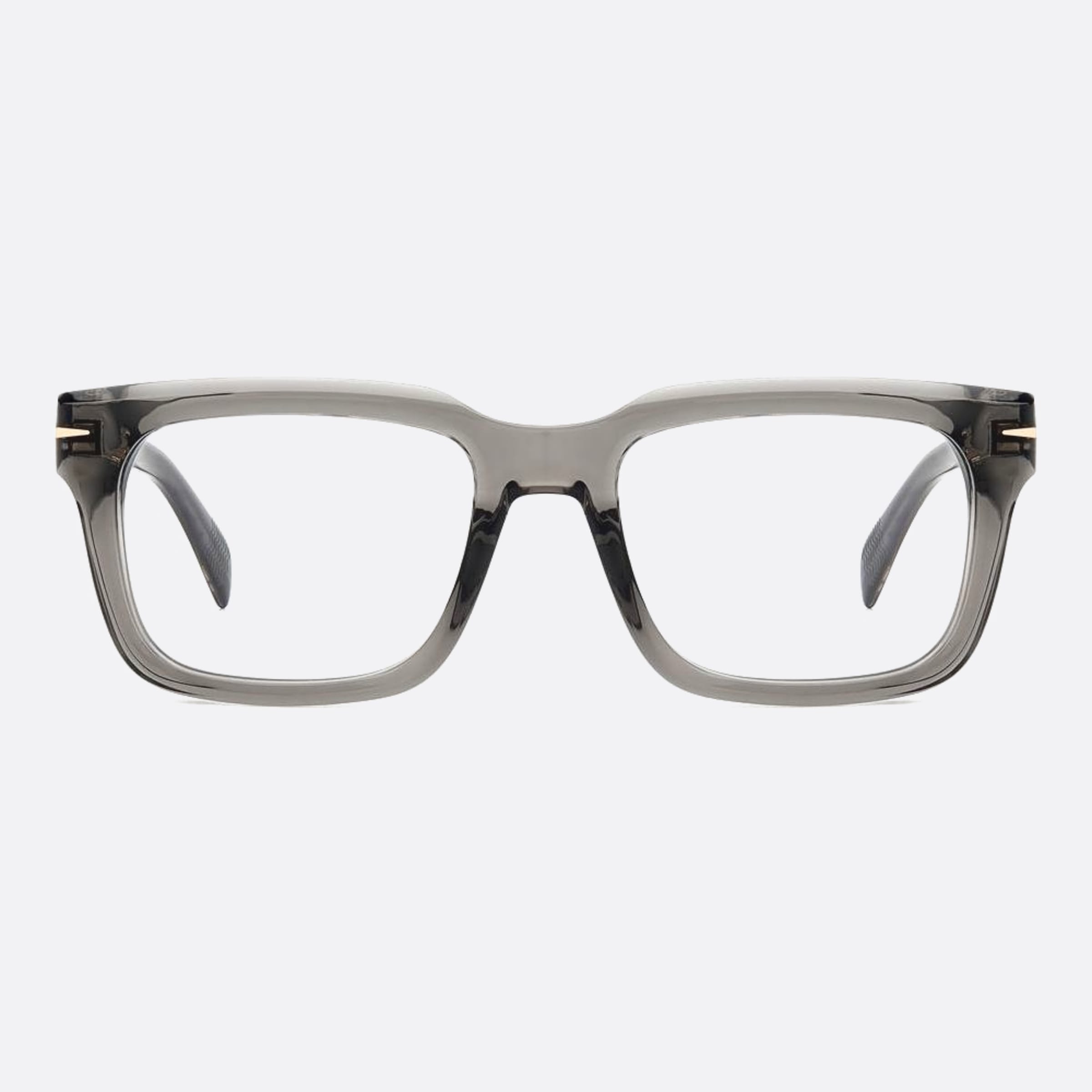 David 53mm Beckham Kb7 Grey Squared Men Eyeglasses - Main View