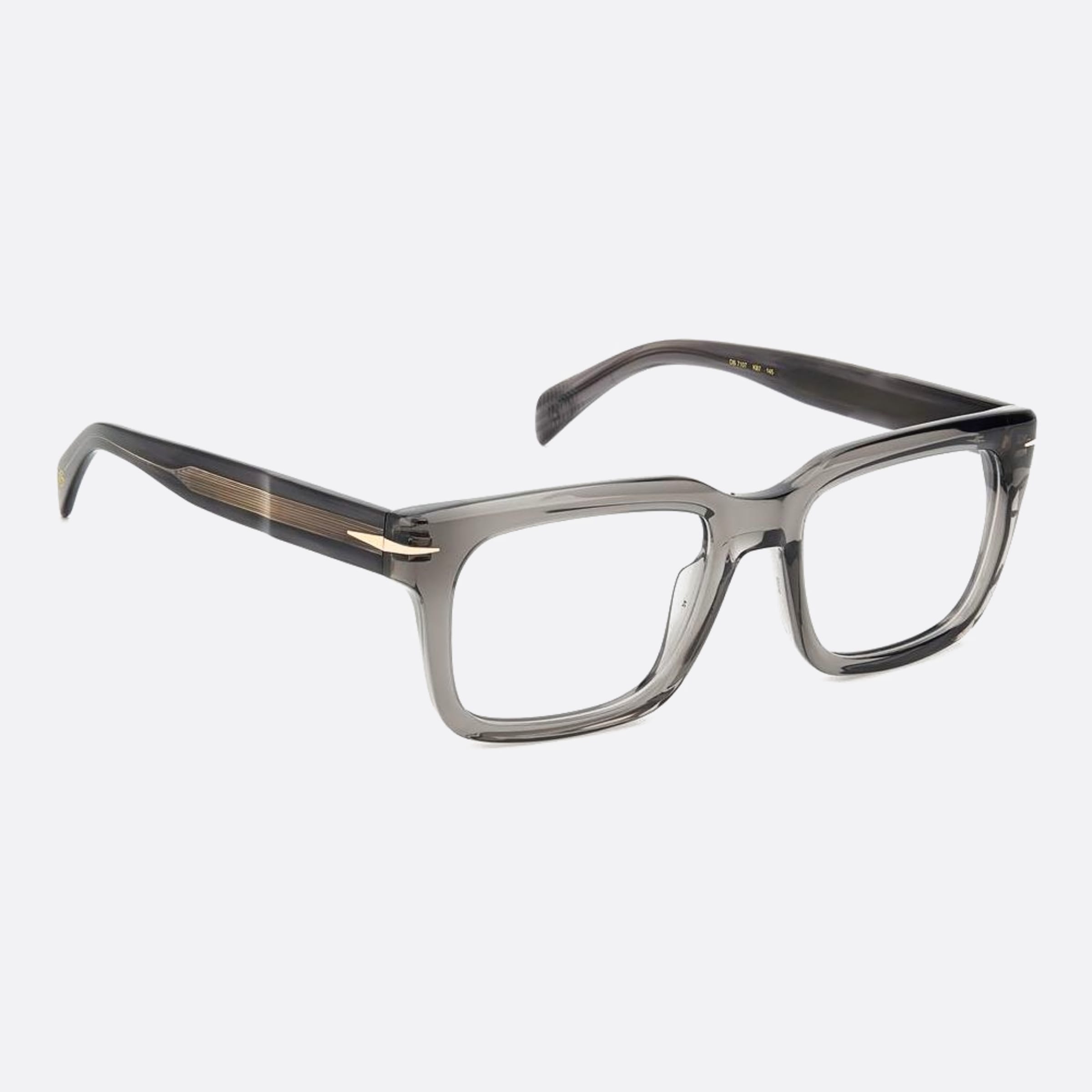 David 53mm Beckham Kb7 Grey Squared Men Eyeglasses - Detail View