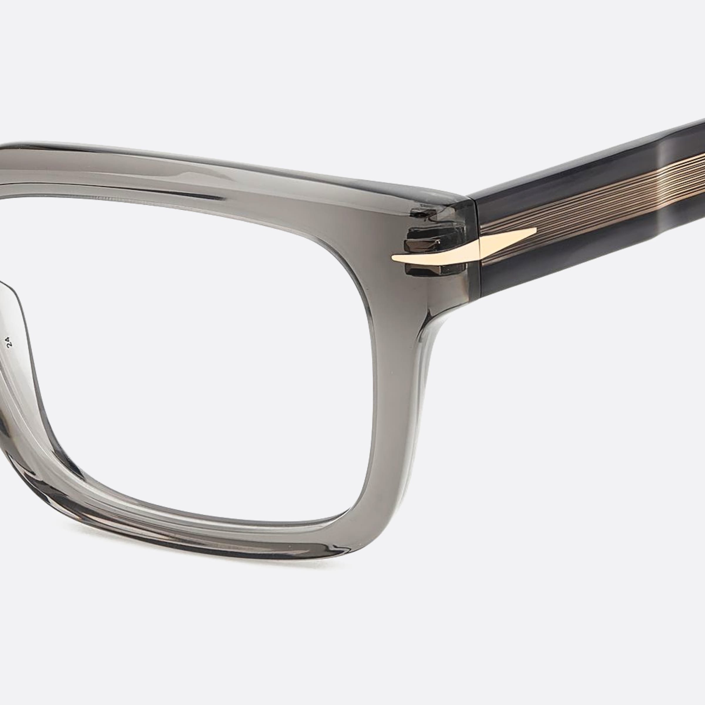 David 53mm Beckham Kb7 Grey Squared Men Eyeglasses - Lifestyle Shot