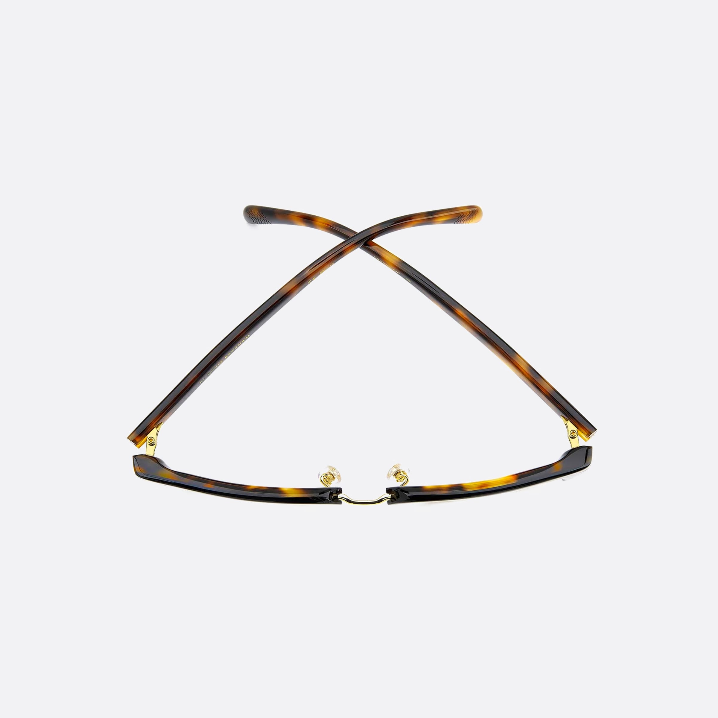 David 54mm Beckham Xwy Havana Geometric Men Eyeglasses - Additional Angle