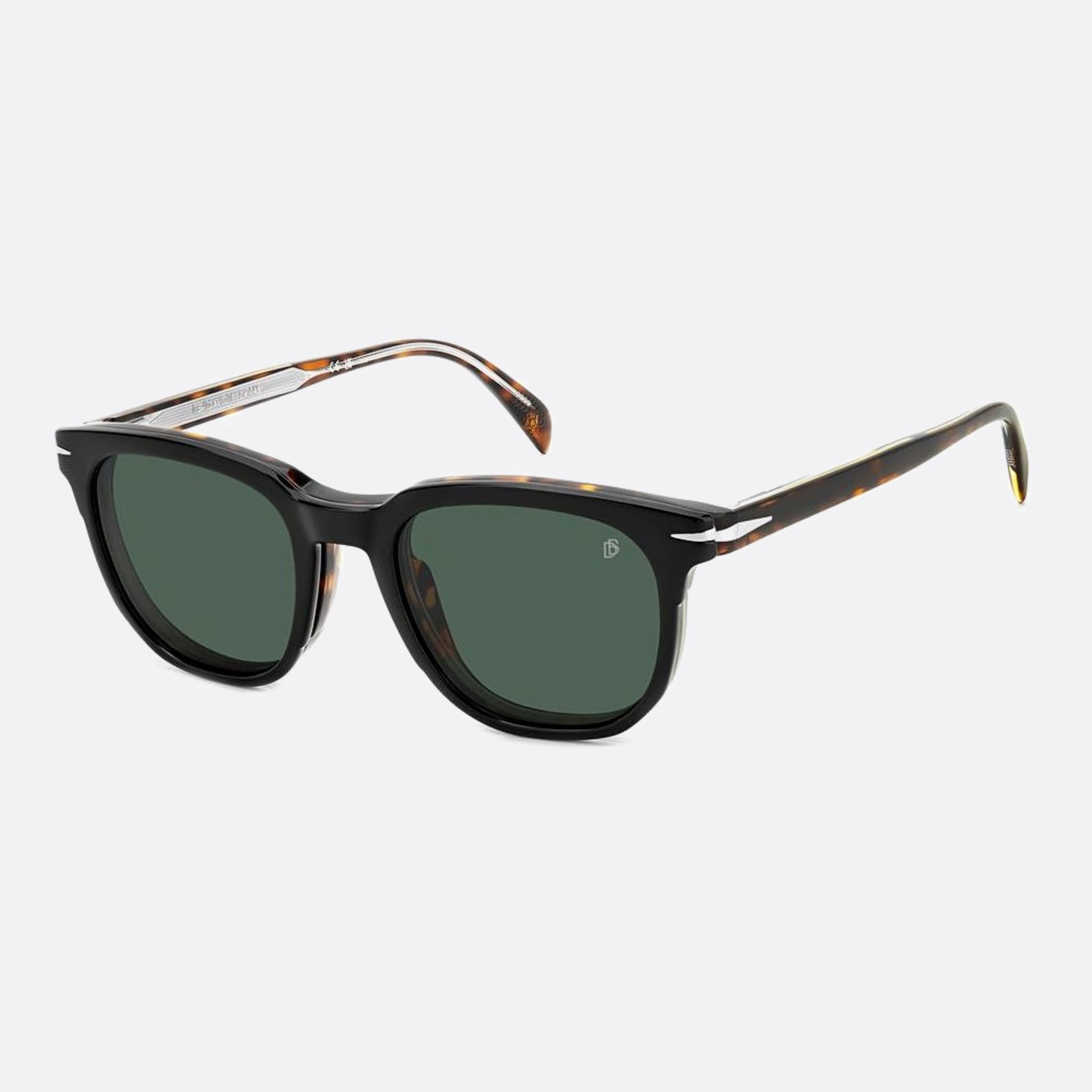 David 51mm Beckham Phw Havana Geometric Men Sunglasses - Side View