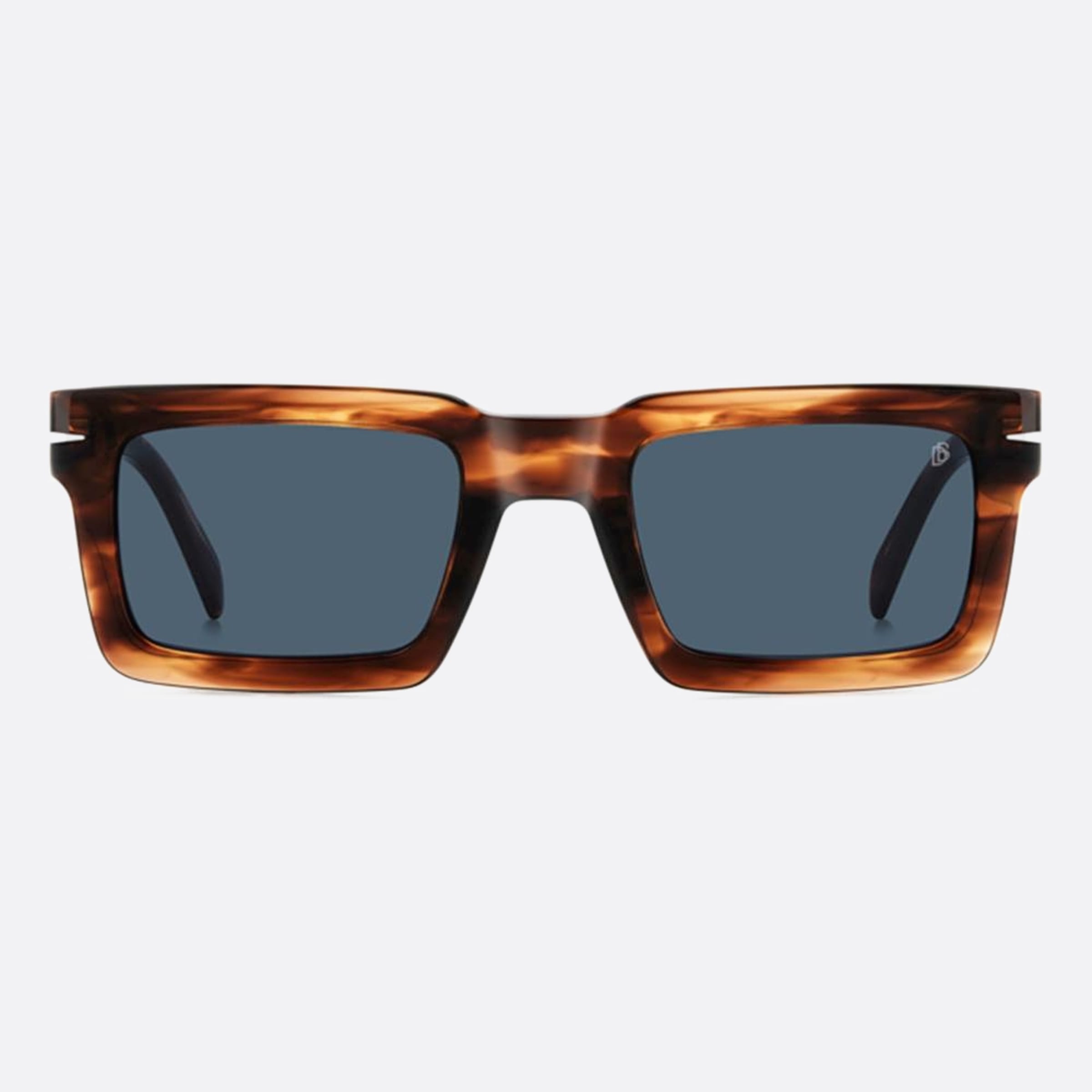 David 51mm Beckham Ex4 Brown Rectangle Men Sunglasses - Main View