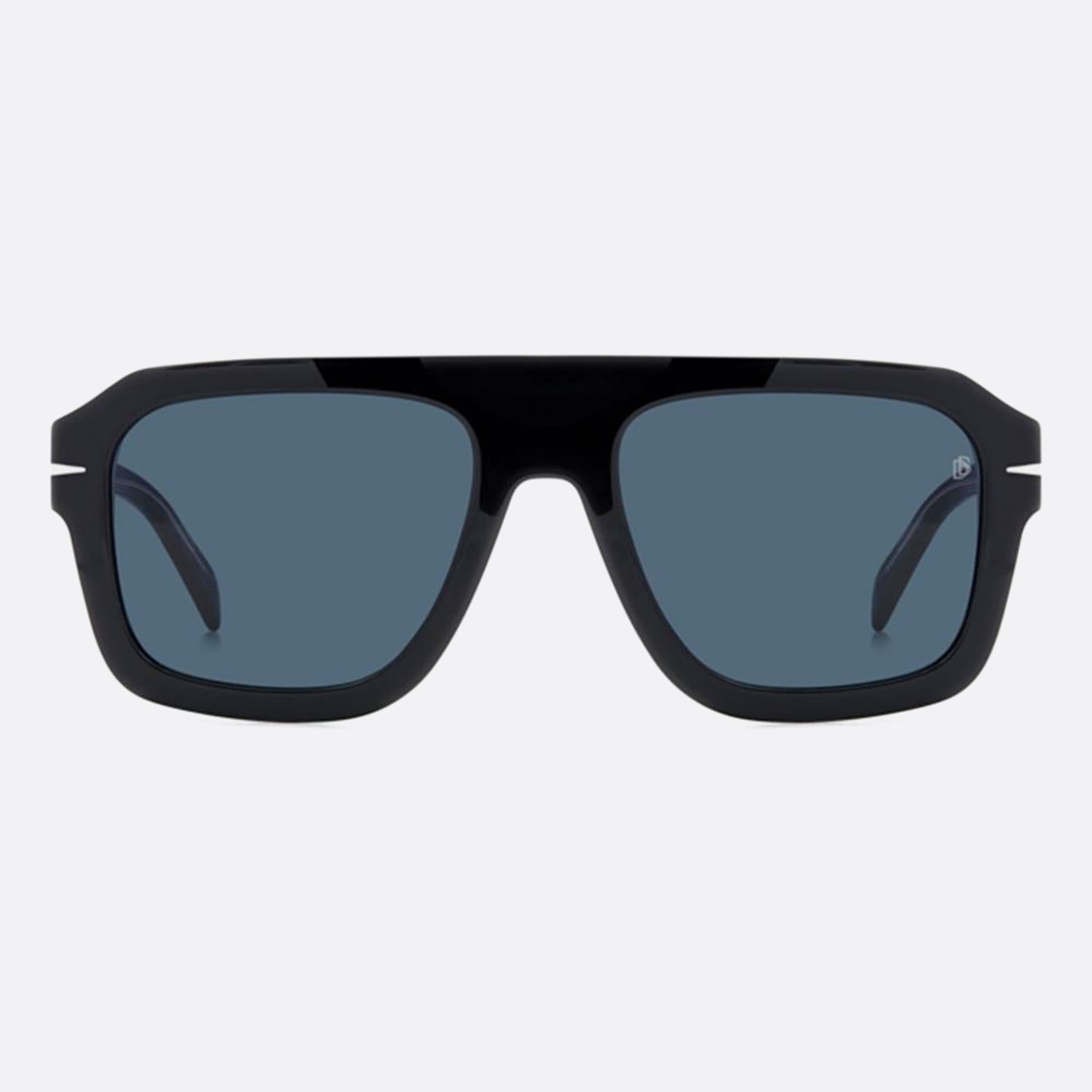 David 54mm Beckham Black Rectangle Men Sunglasses - Main View