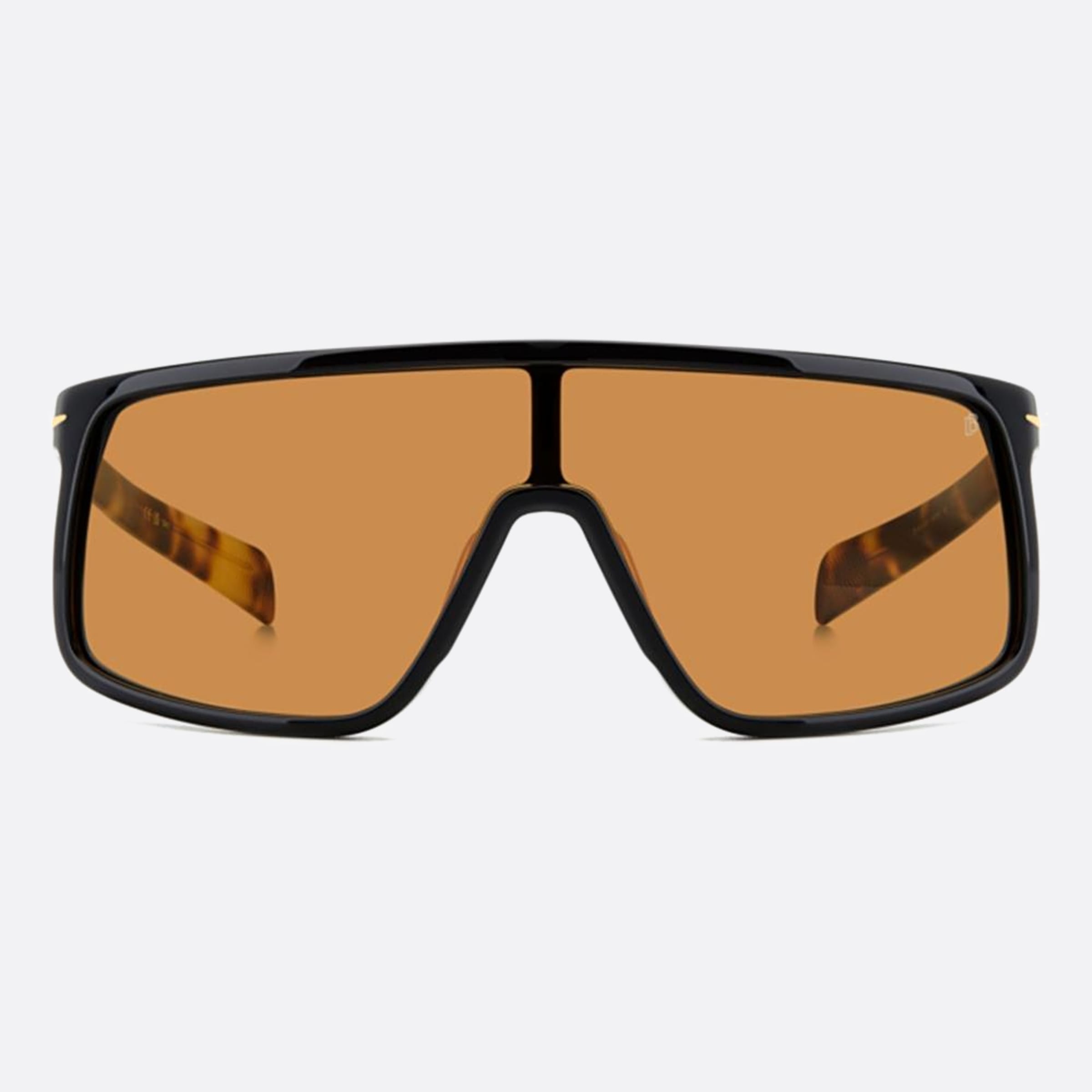 David 99mm Beckham Visor Wr7 Havana Shield Men Sunglasses - Main View