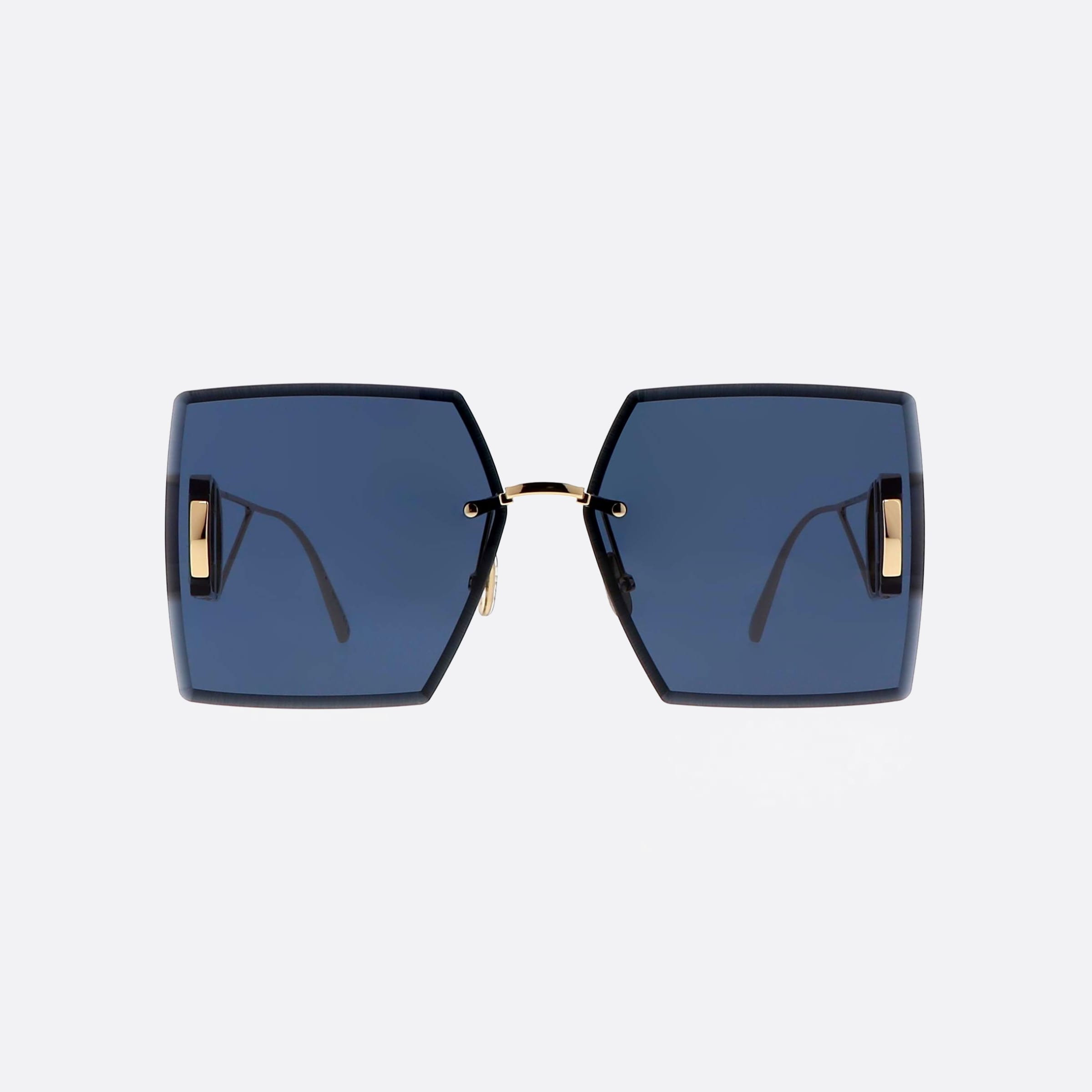 Dior 61mm 30montaigne S7u B0b0 Silver Geometric Women Sunglasses - Side View