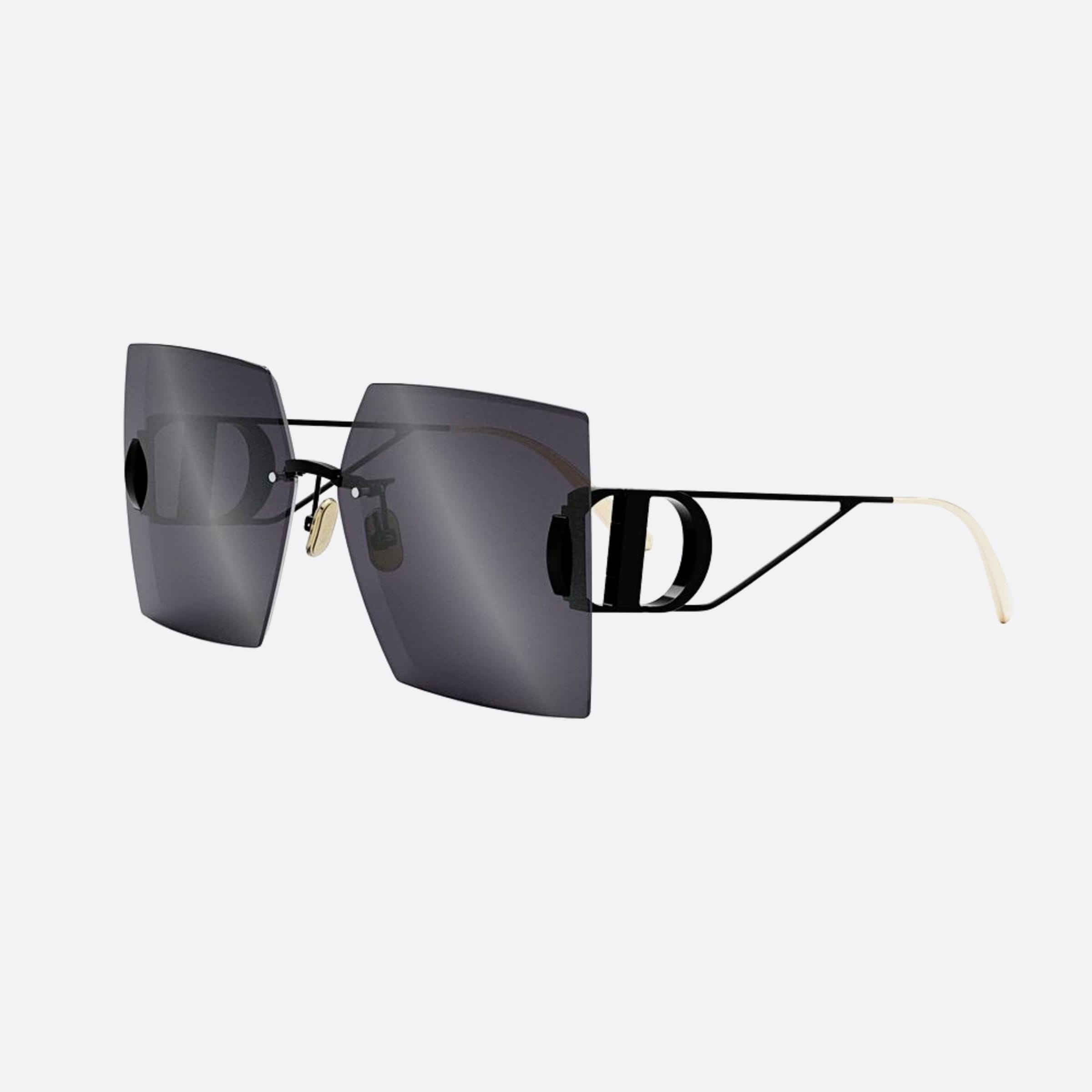 Dior 61mm 30montaigne S7u I0a7 Silver Geometric Women Sunglasses - Side View