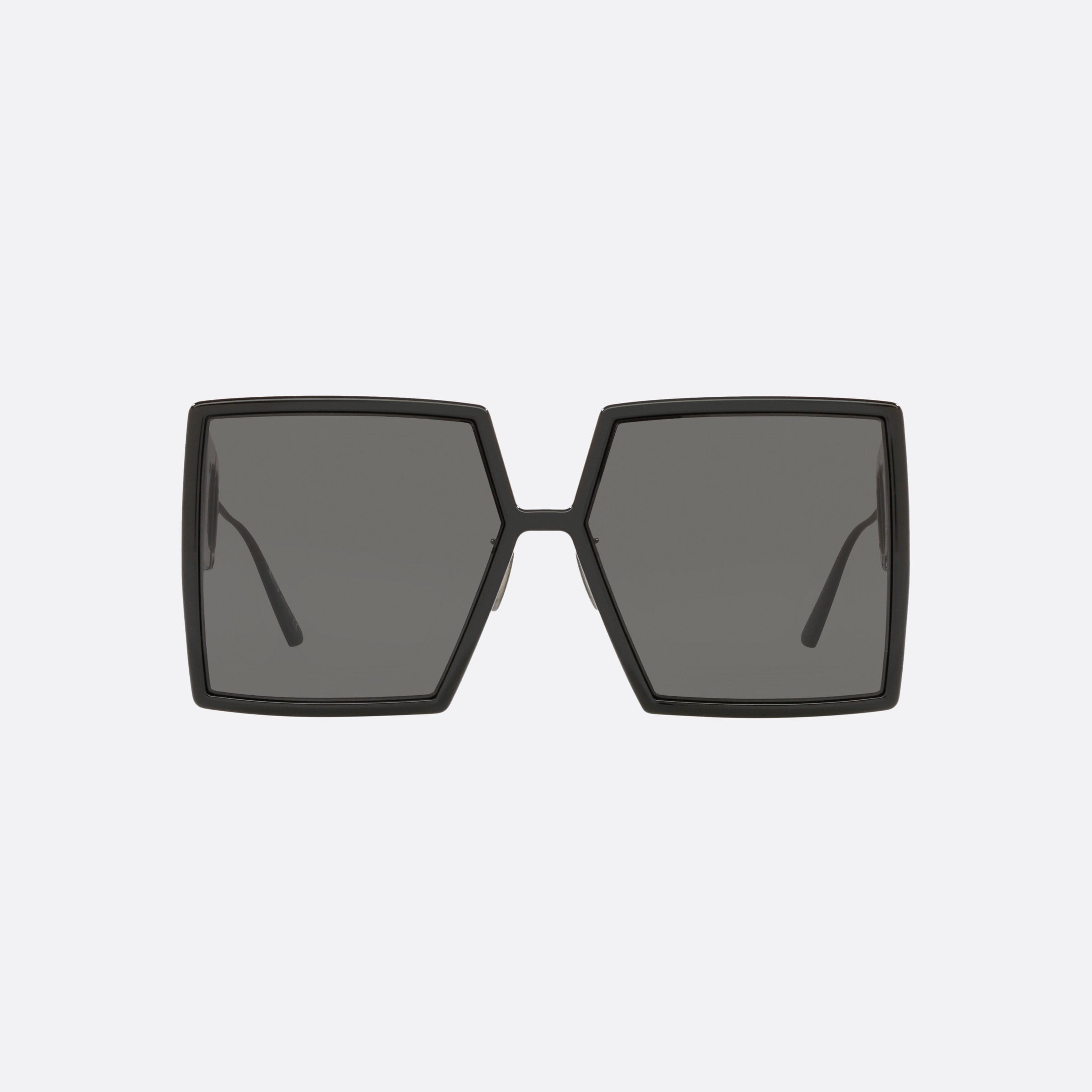 Dior 58mm 30montaigne 14a0 Black Square Women Sunglasses - Side View