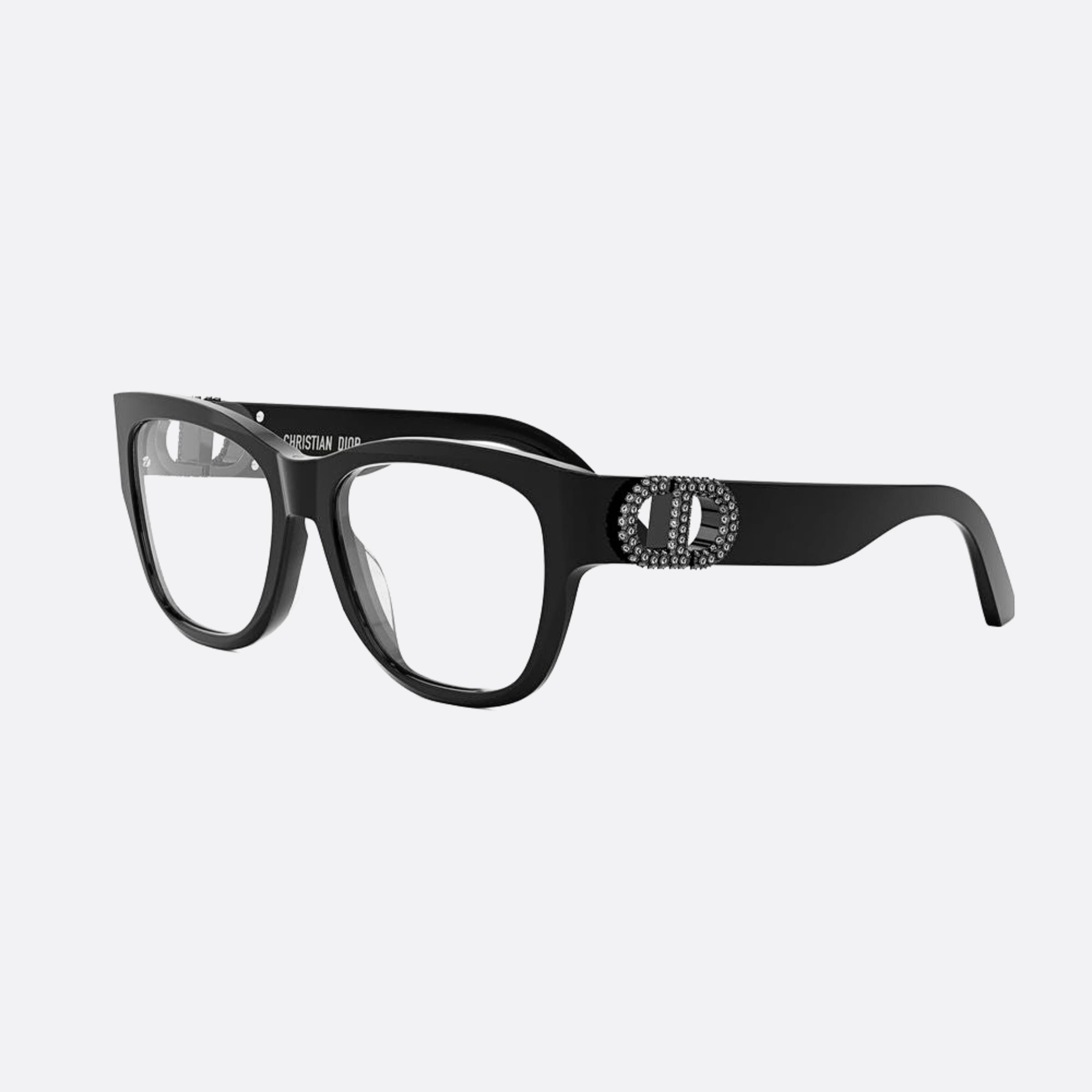 Dior 55mm 30montaigneo S4i Black Squared Women Eyeglasses - Side View