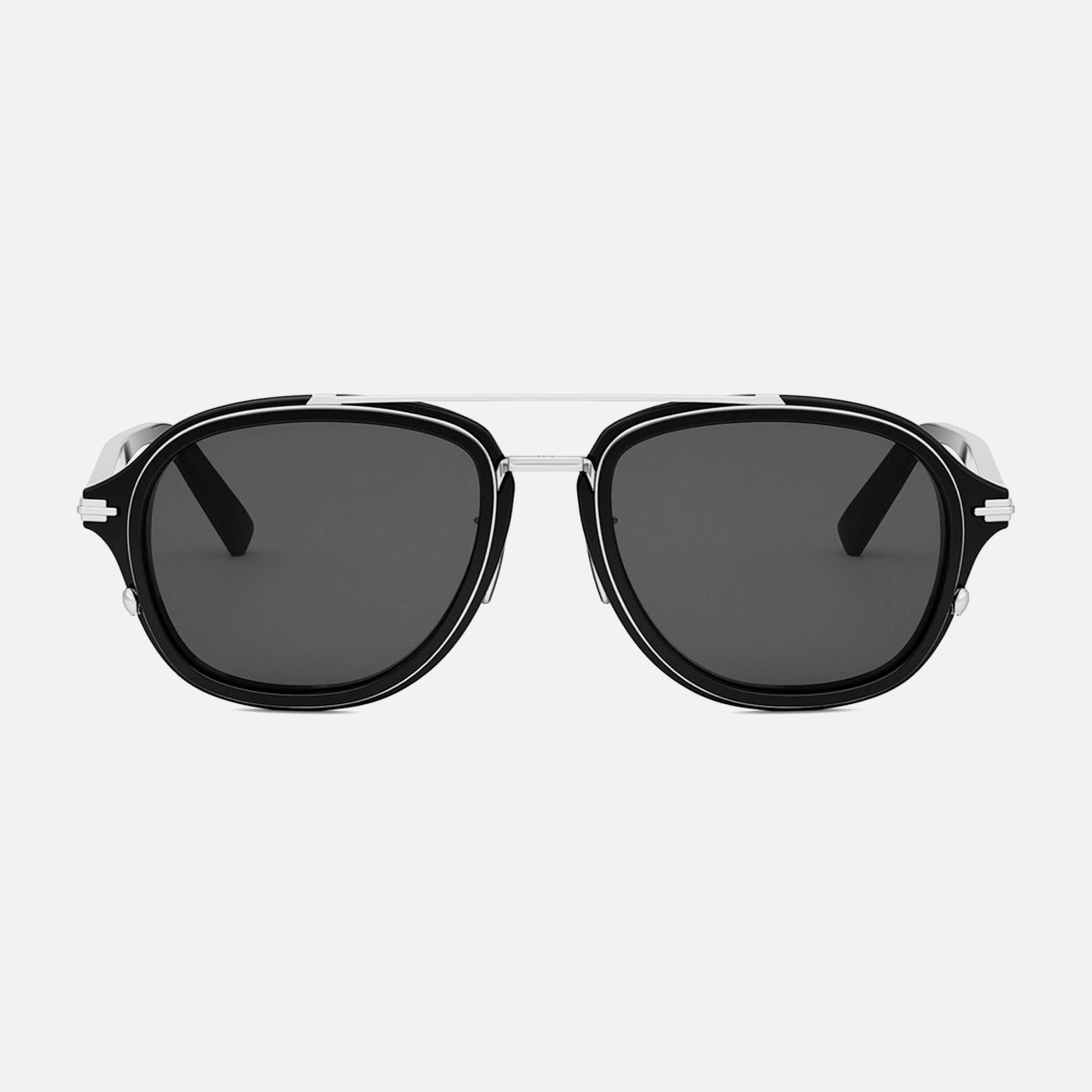 Dior 53mm Men's Blacksuit A4u 10a0 Black Sunglasses - Side View