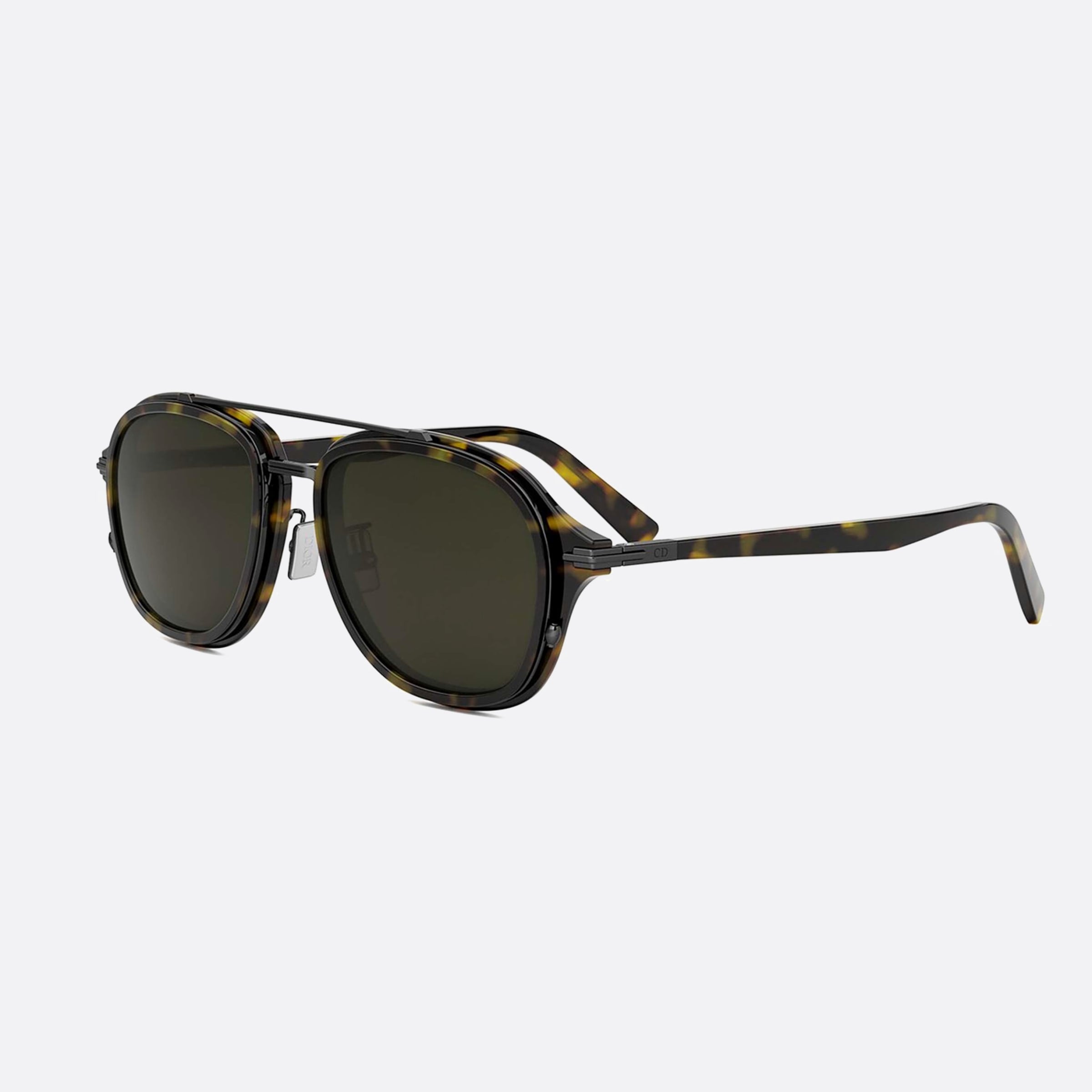 Dior 53mm Men's Blacksuit A4u 20c0 Havana Pilot Sunglasses - Main View
