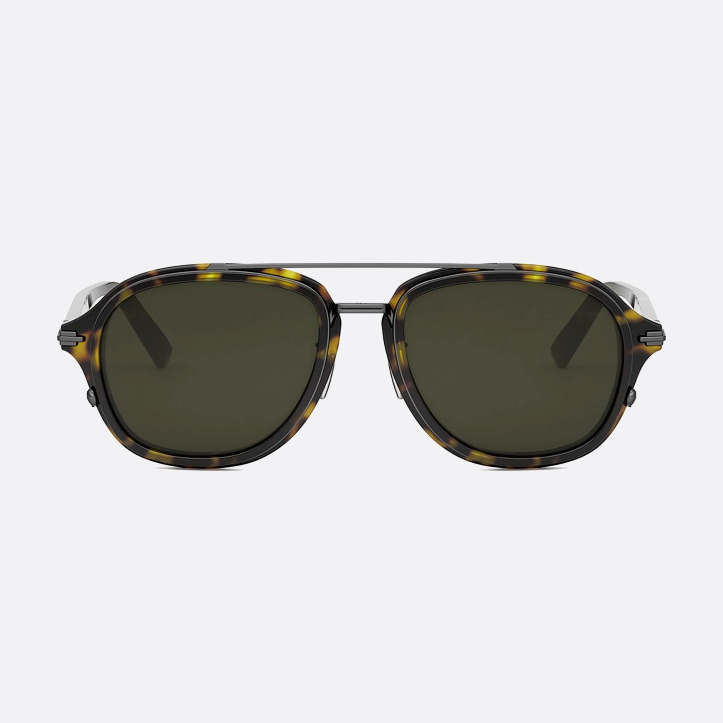 Dior 53mm Men's Blacksuit A4u 20c0 Havana Pilot Sunglasses - Side View