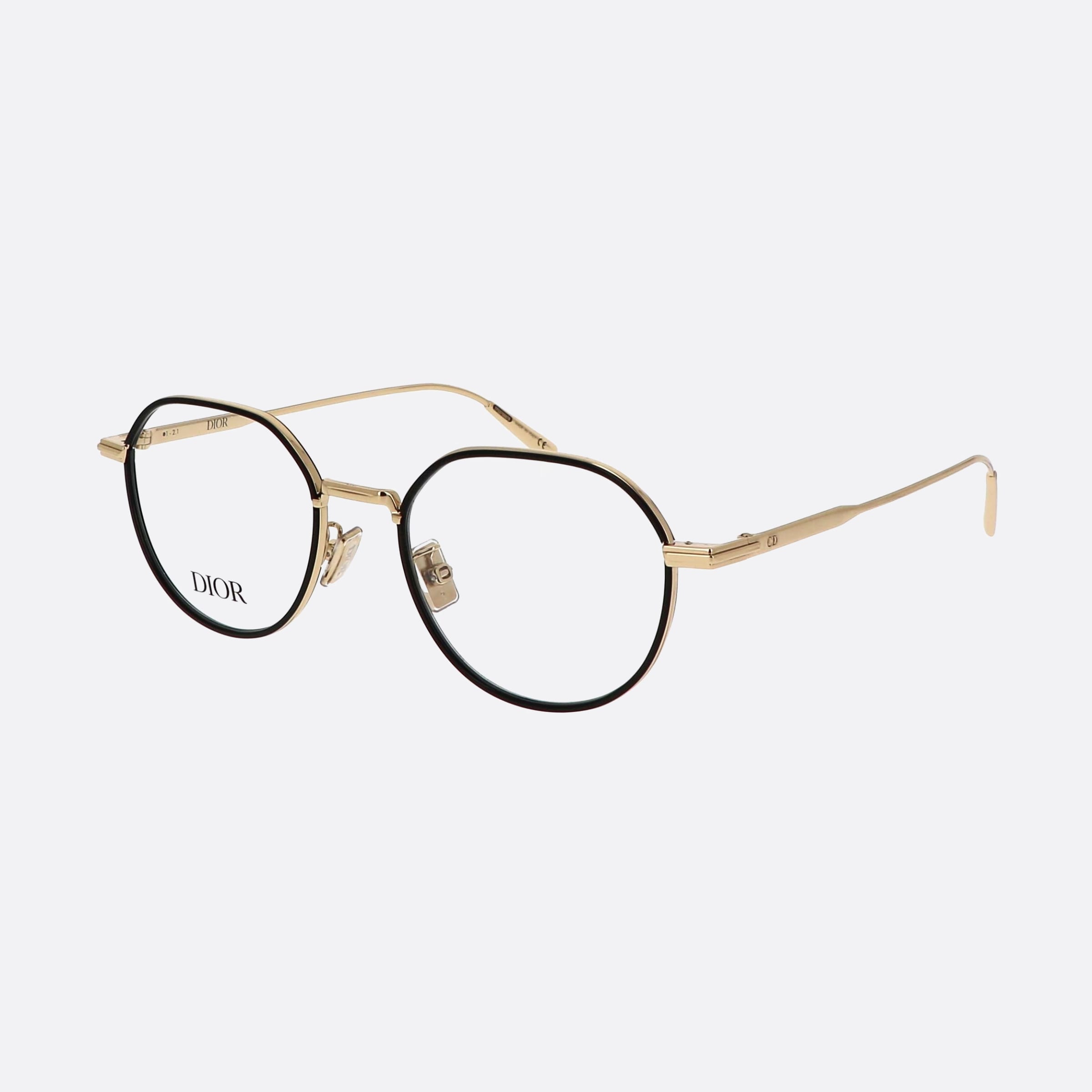 Dior 49mm Blacksuito R3u B400 Black Men Eyeglasses - Main View