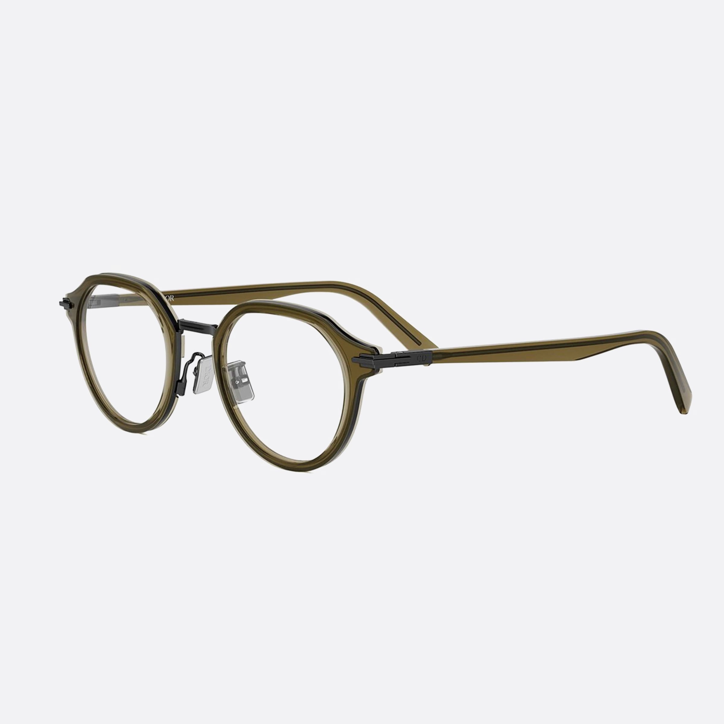 Dior 49mm Blacksuito R8u Kaki Men Eyeglasses - Main View