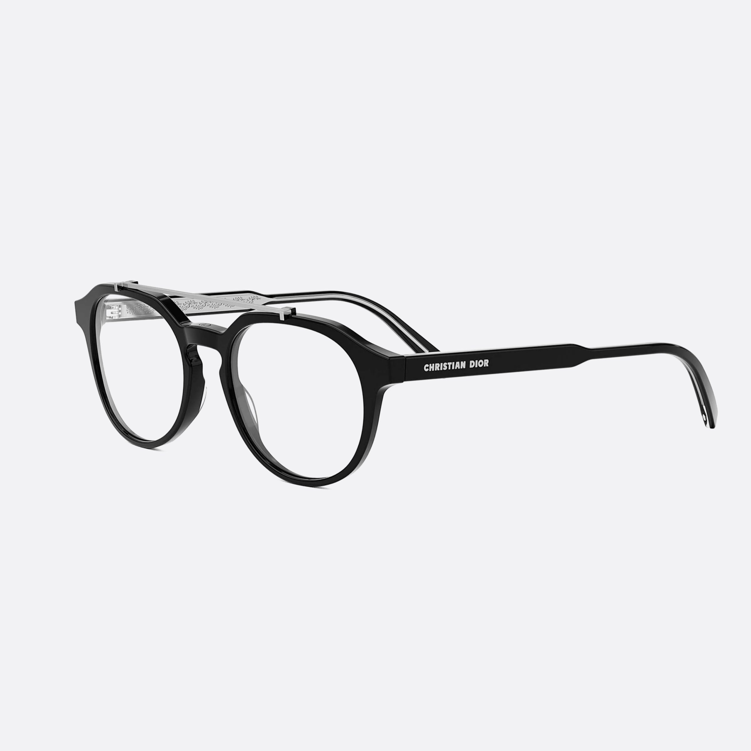 Dior 51mm Botanicao R1i Black Geometric Men Eyeglasses - Main View