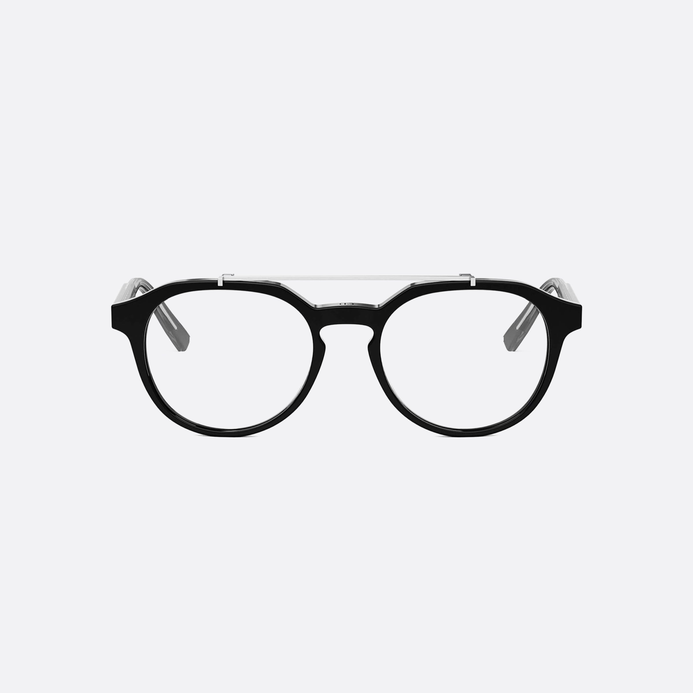 Dior 51mm Botanicao R1i Black Geometric Men Eyeglasses - Side View