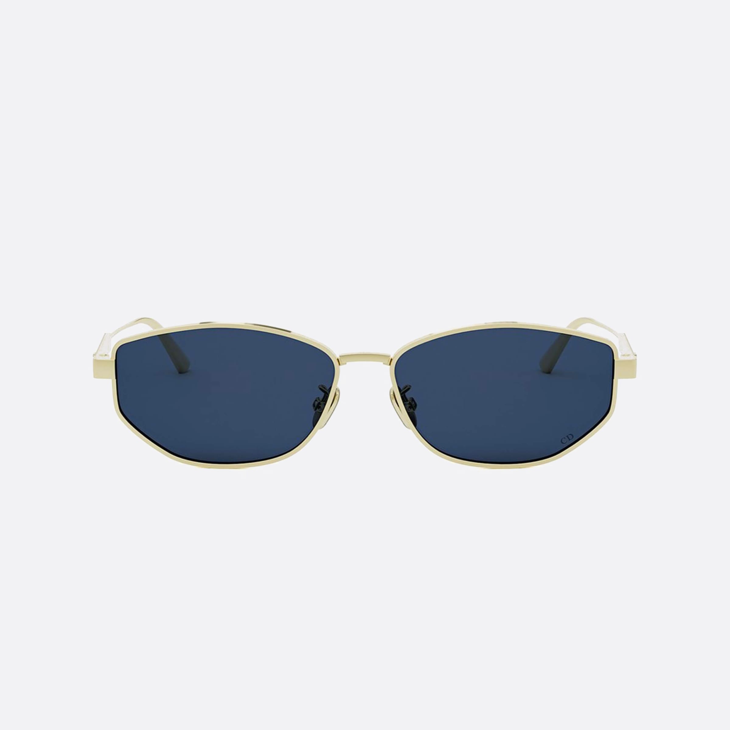 Dior 57mm Women's Cannage B1u B0b0 Gold Oval Sunglasses - Side View