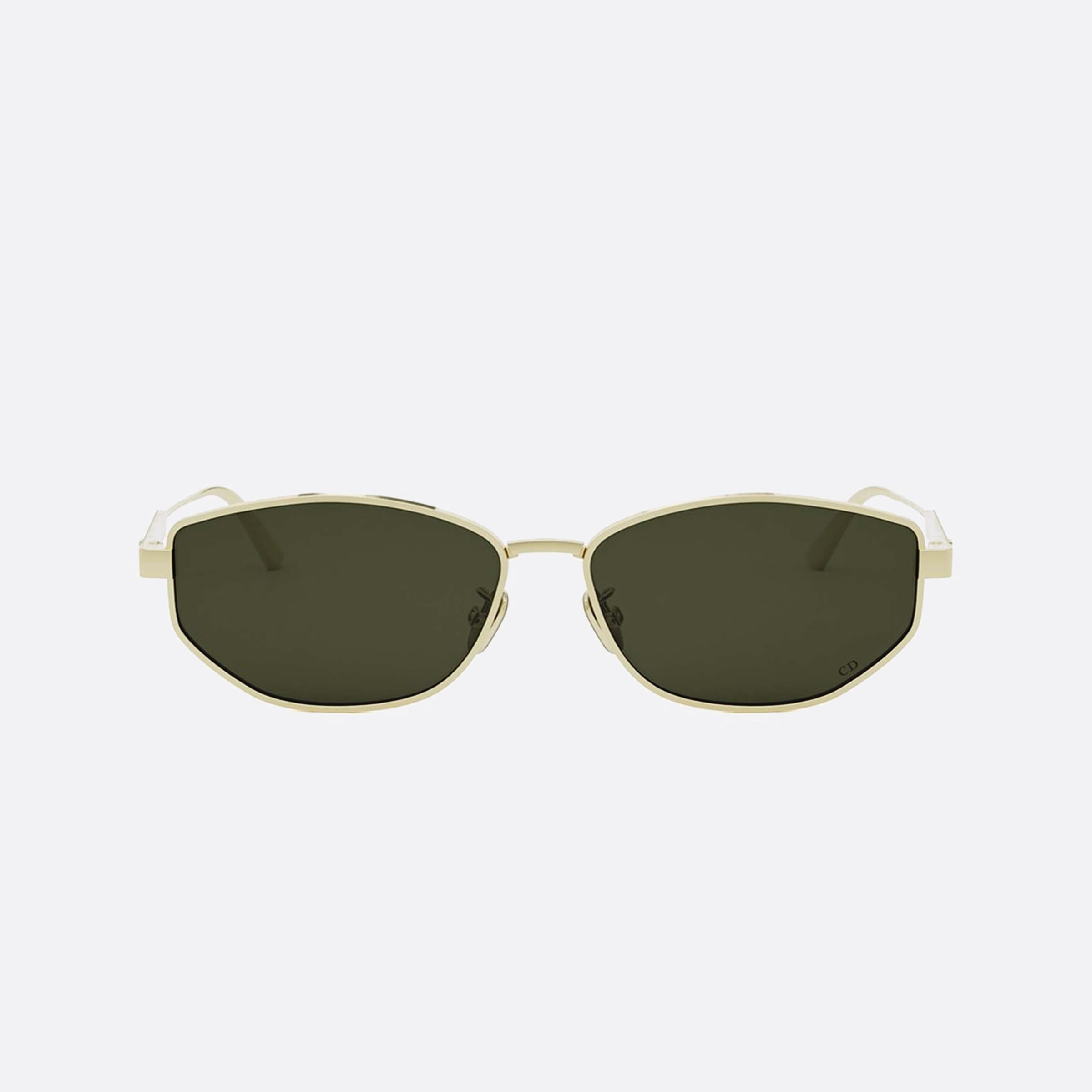 Dior 57mm Women's Cannage B1u B0c0 Gold Oval Sunglasses - Side View