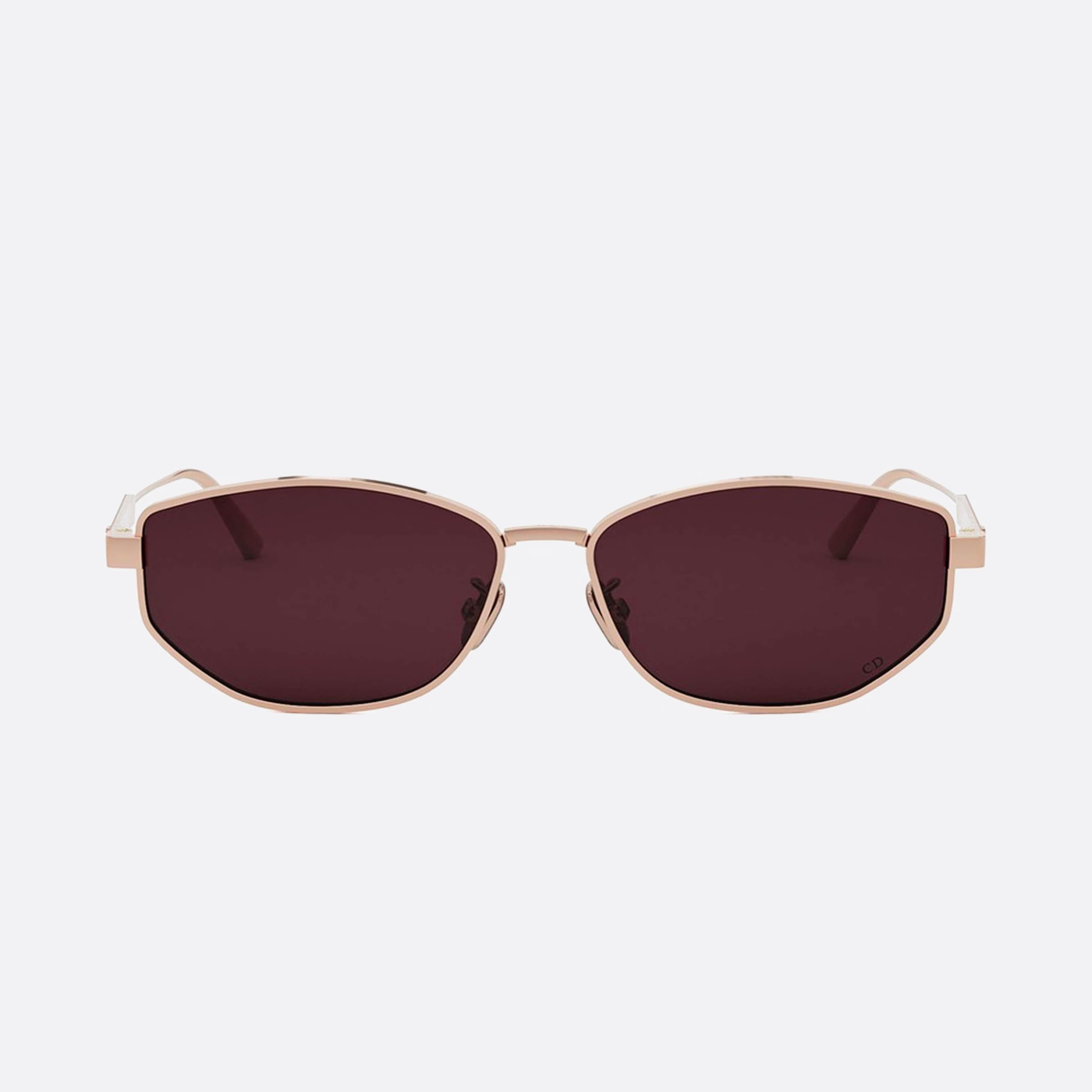 Dior 57mm Unisex Cannage B1u D0d0 Gold Sunglasses - Side View