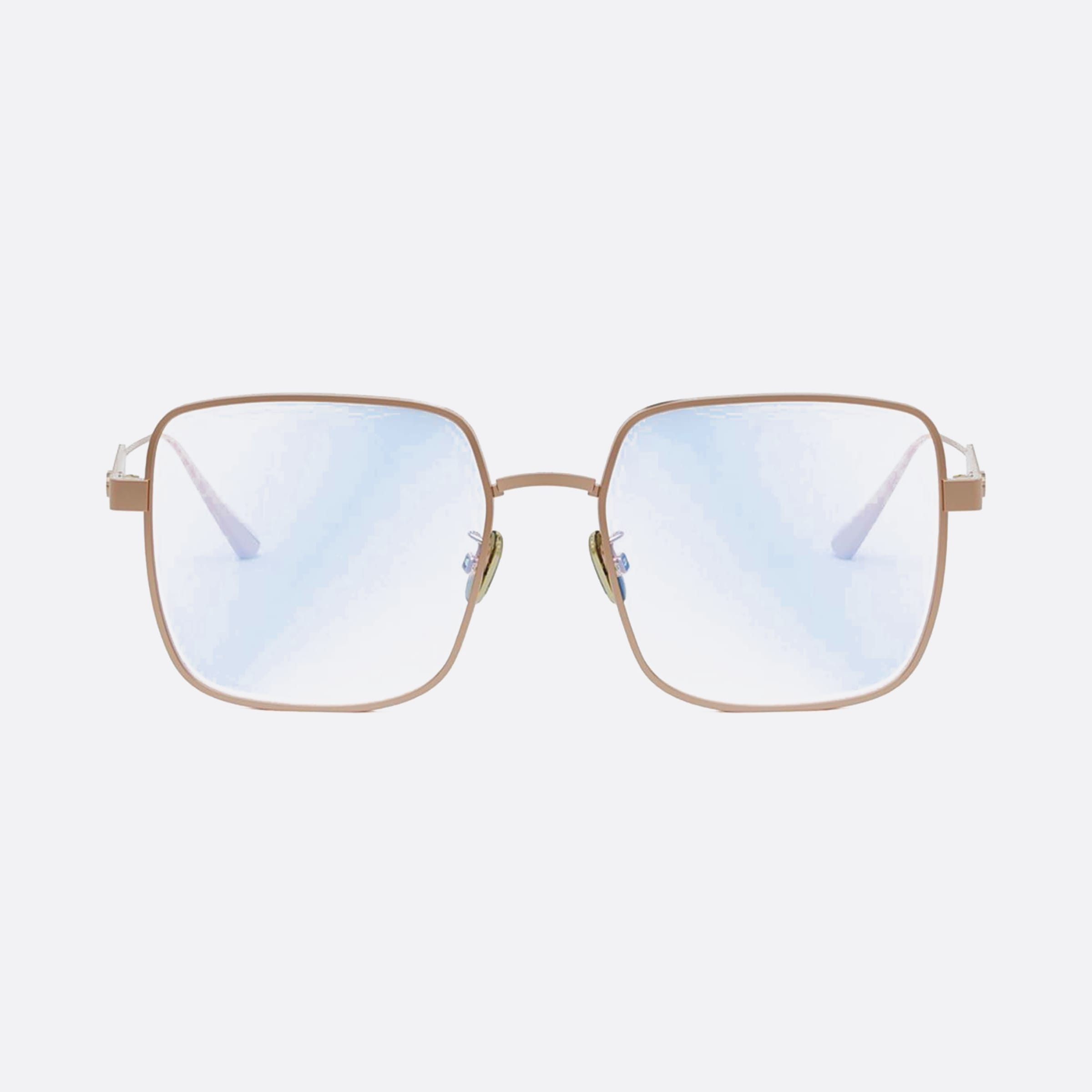 Dior 55mm Cannageo S1f B29 Rose Gold Squared Women Eyeglasses - Side View