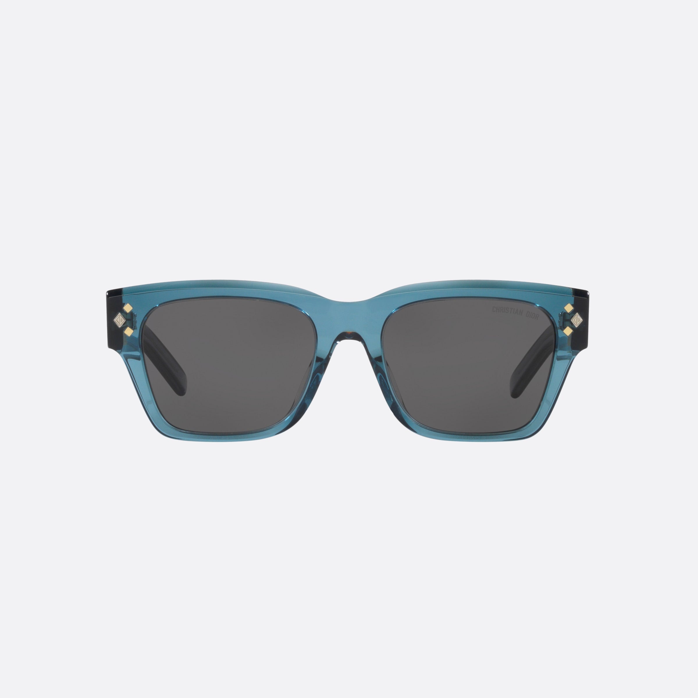 Dior 54mm Diamond S2i 30a0 Blue Rectangle Men Sunglasses - Side View