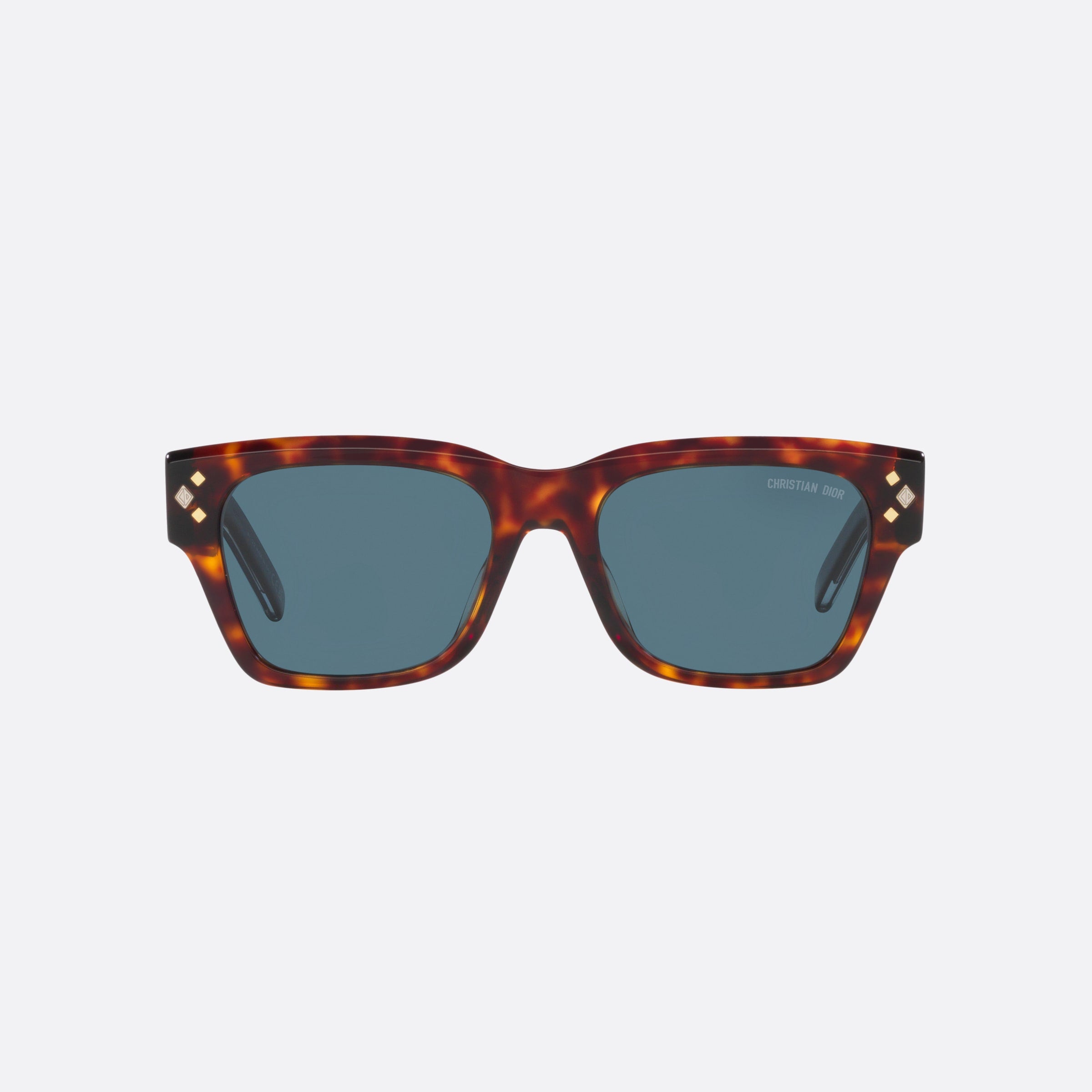 Dior 54mm Diamond S2i Tortoise Rectangle Men Sunglasses - Side View