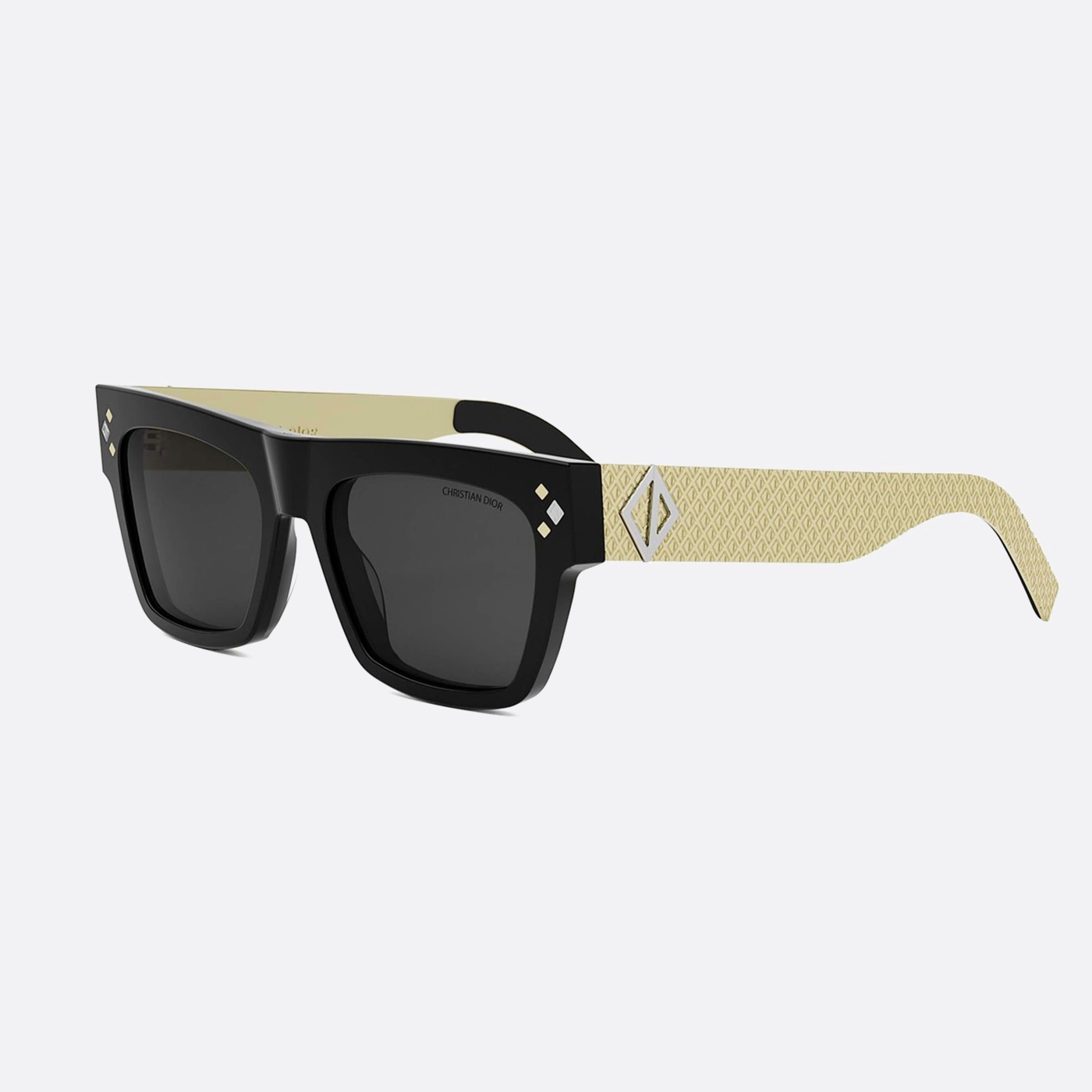Dior 54mm Diamond S8i 12a0 Black Squared Men Sunglasses - Main View