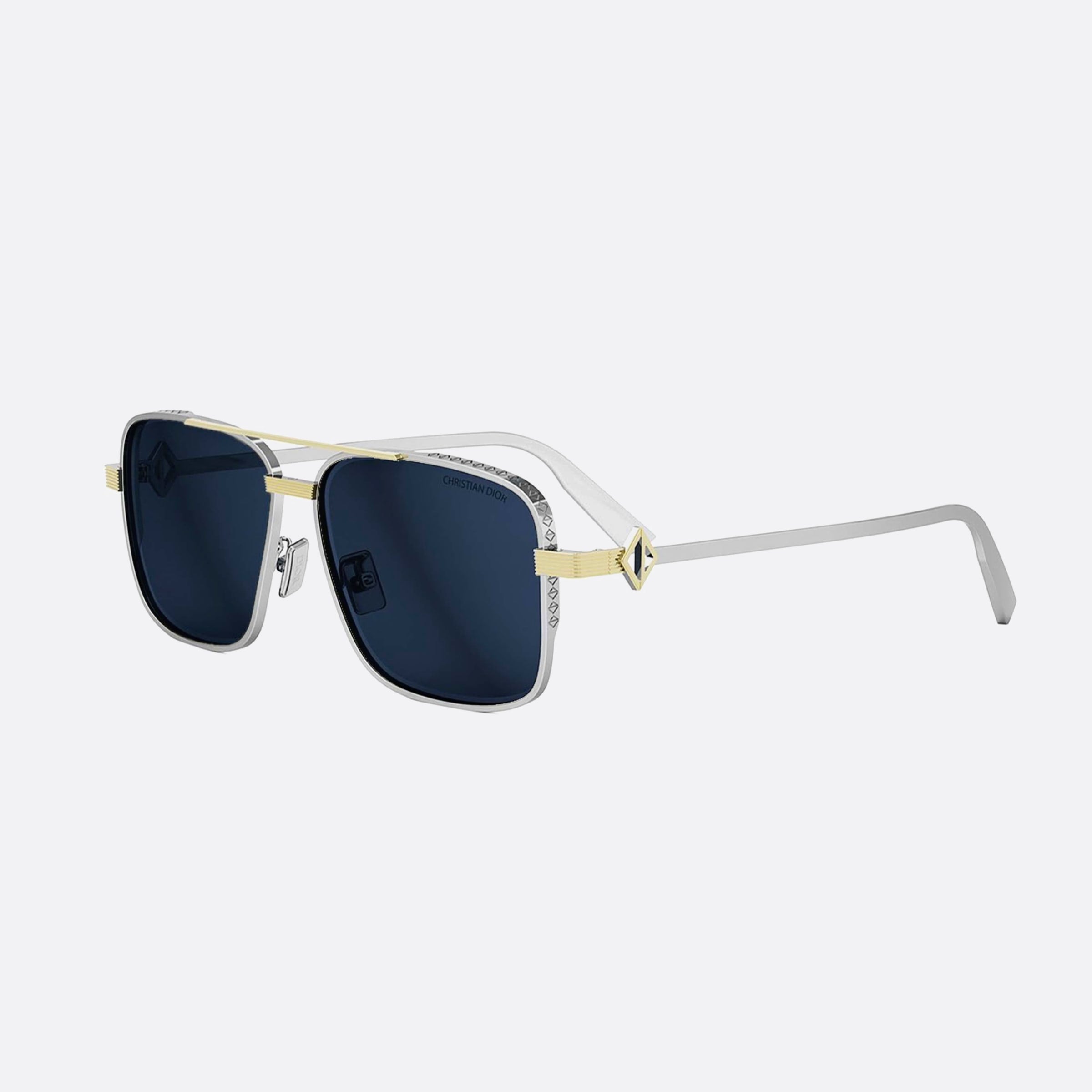Dior 58mm Men's Diamond S9u F2a5 Silver Sunglasses - Main View