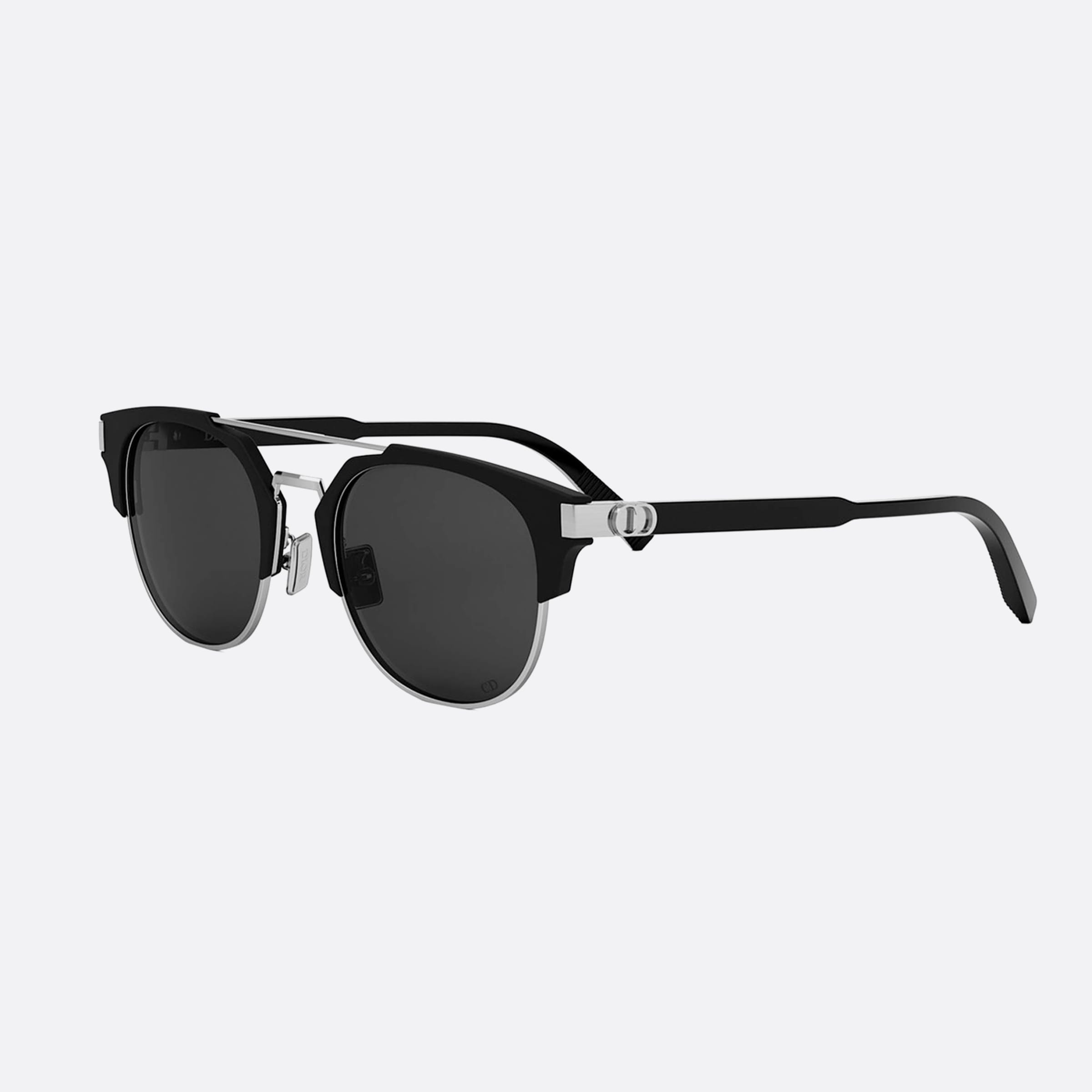 Dior 53mm Men's Icon R1u I3a0 Black Geometric Sunglasses - Main View