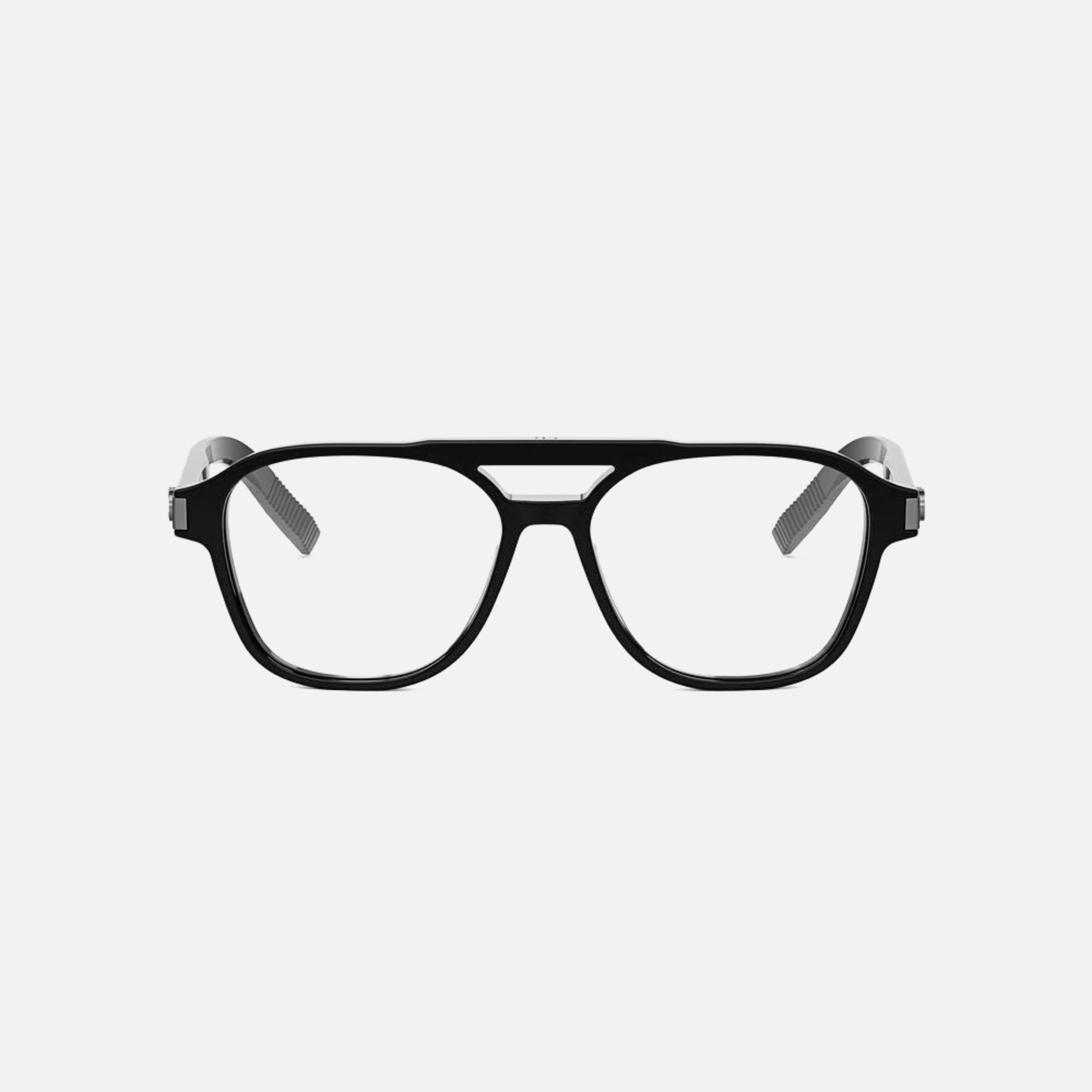 Dior 54mm Icono N1i Black Pilot Men Eyeglasses - Main View