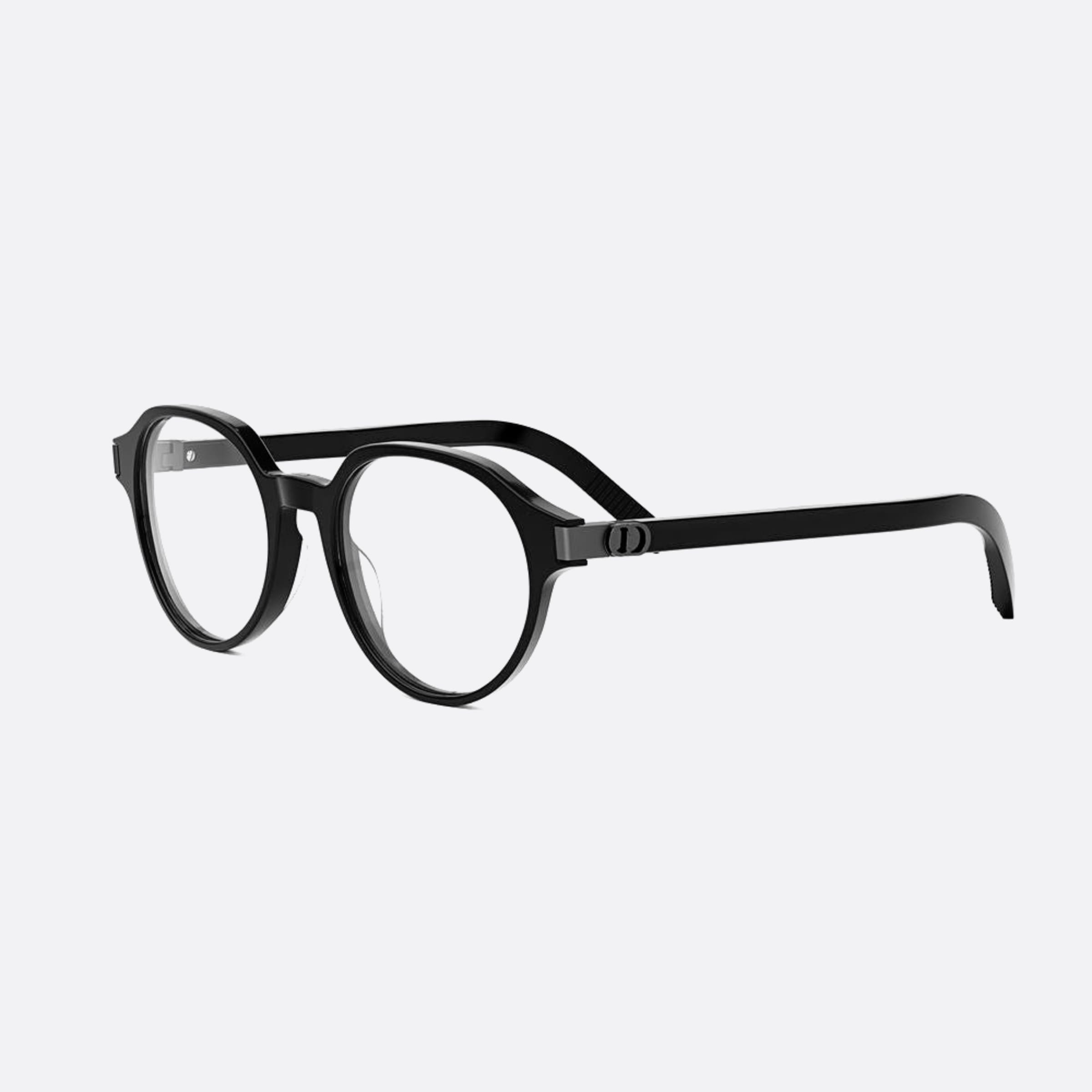 Dior 51mm Icono R1i Black Geometric Men Eyeglasses - Side View