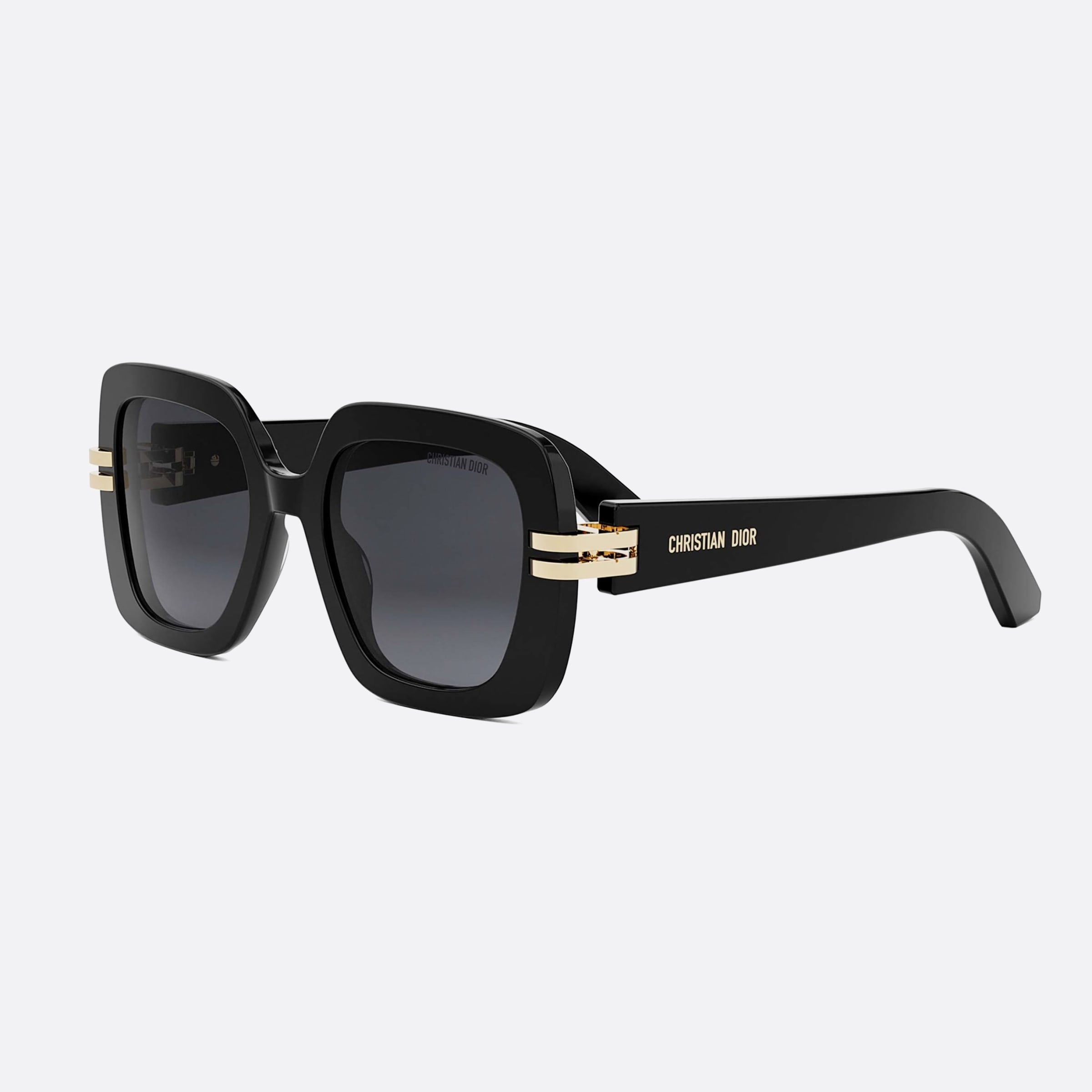 Dior 52mm Women's Cdior S2i 10a1 Black Squared Sunglasses - Main View