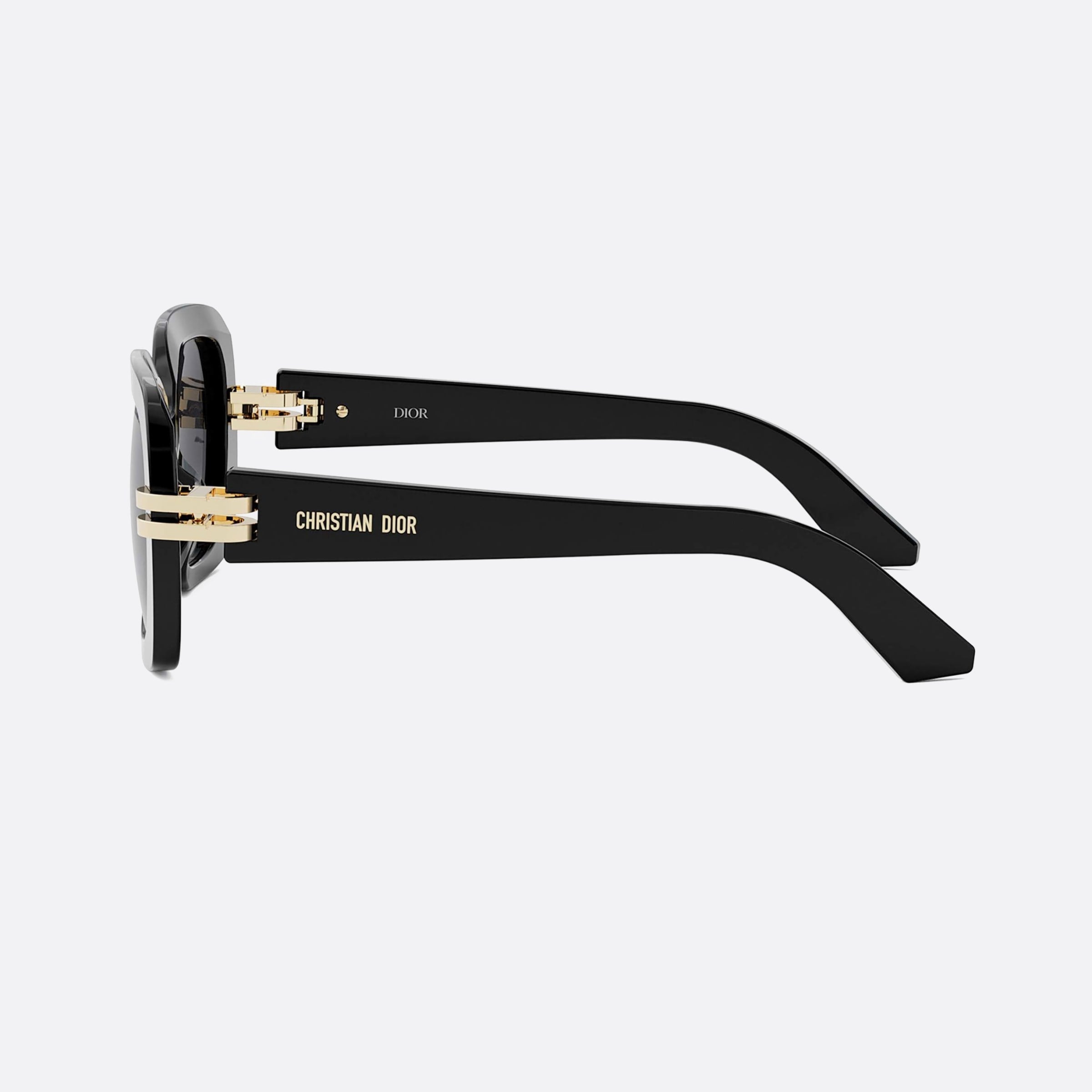 Dior 52mm Women's Cdior S2i 10a1 Black Squared Sunglasses - Detail View