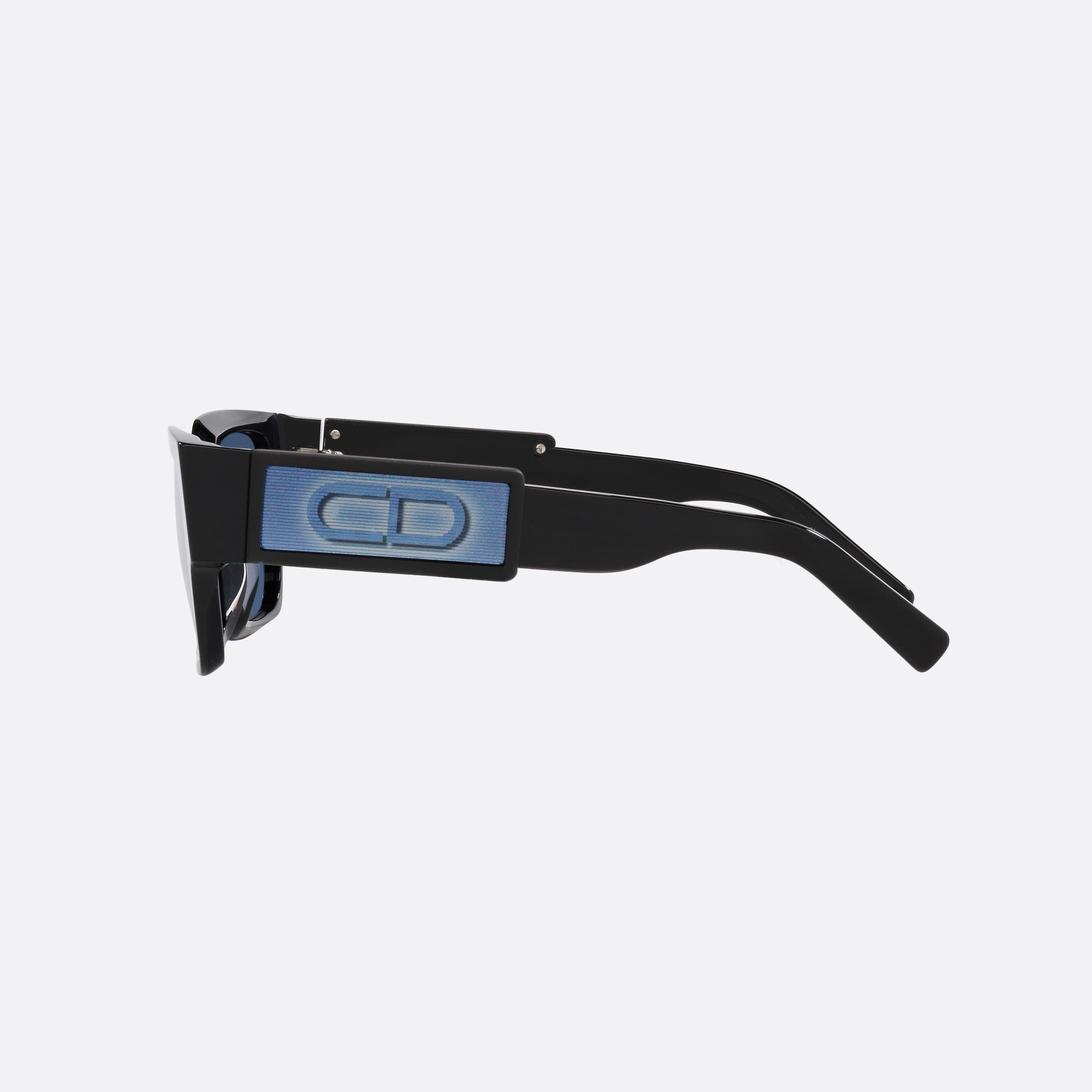 Dior 55mm Cdsu Black Irregular Men Sunglasses - Detail View