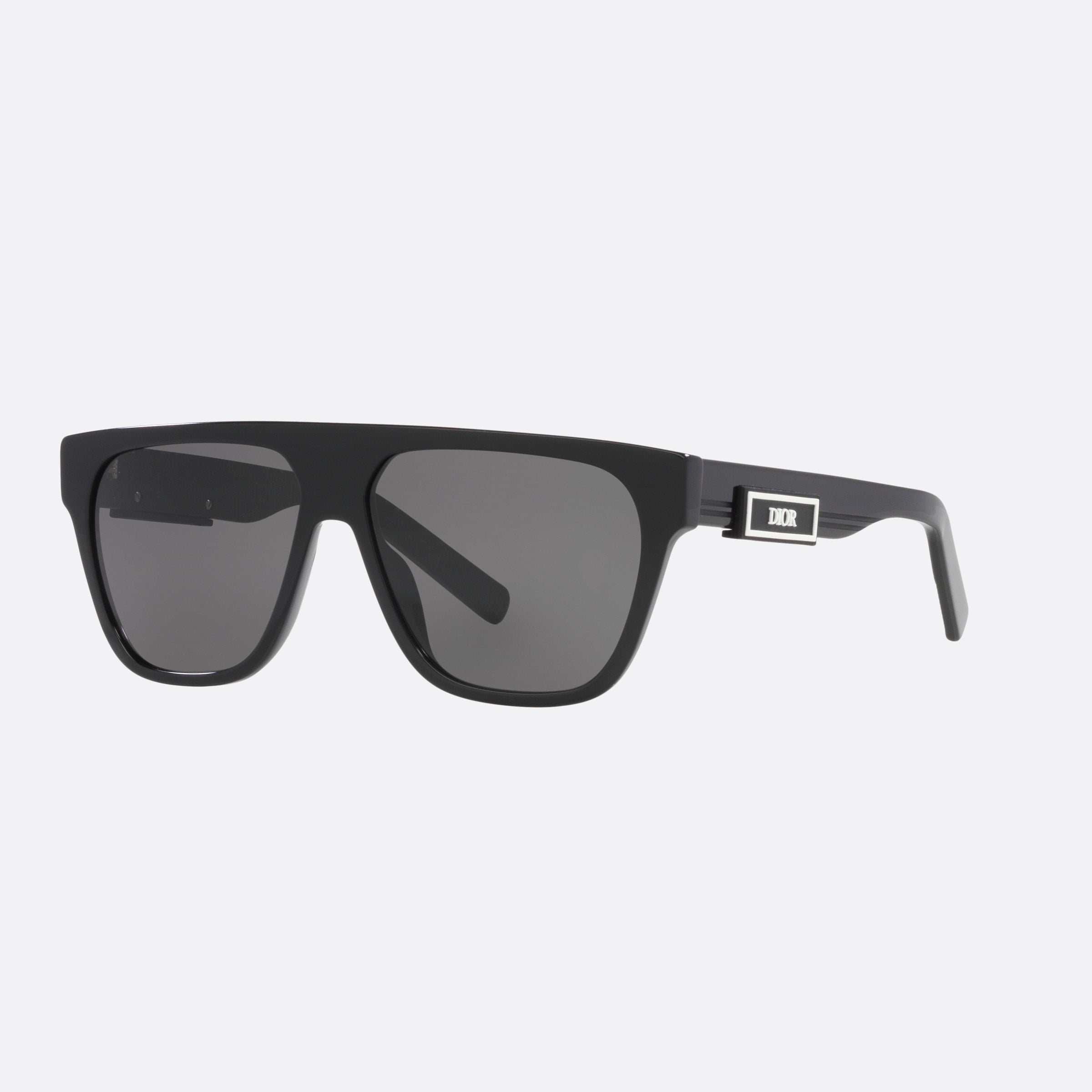 Dior 57mm Dior B23 10a0 Black Rectangle Men Sunglasses - Main View