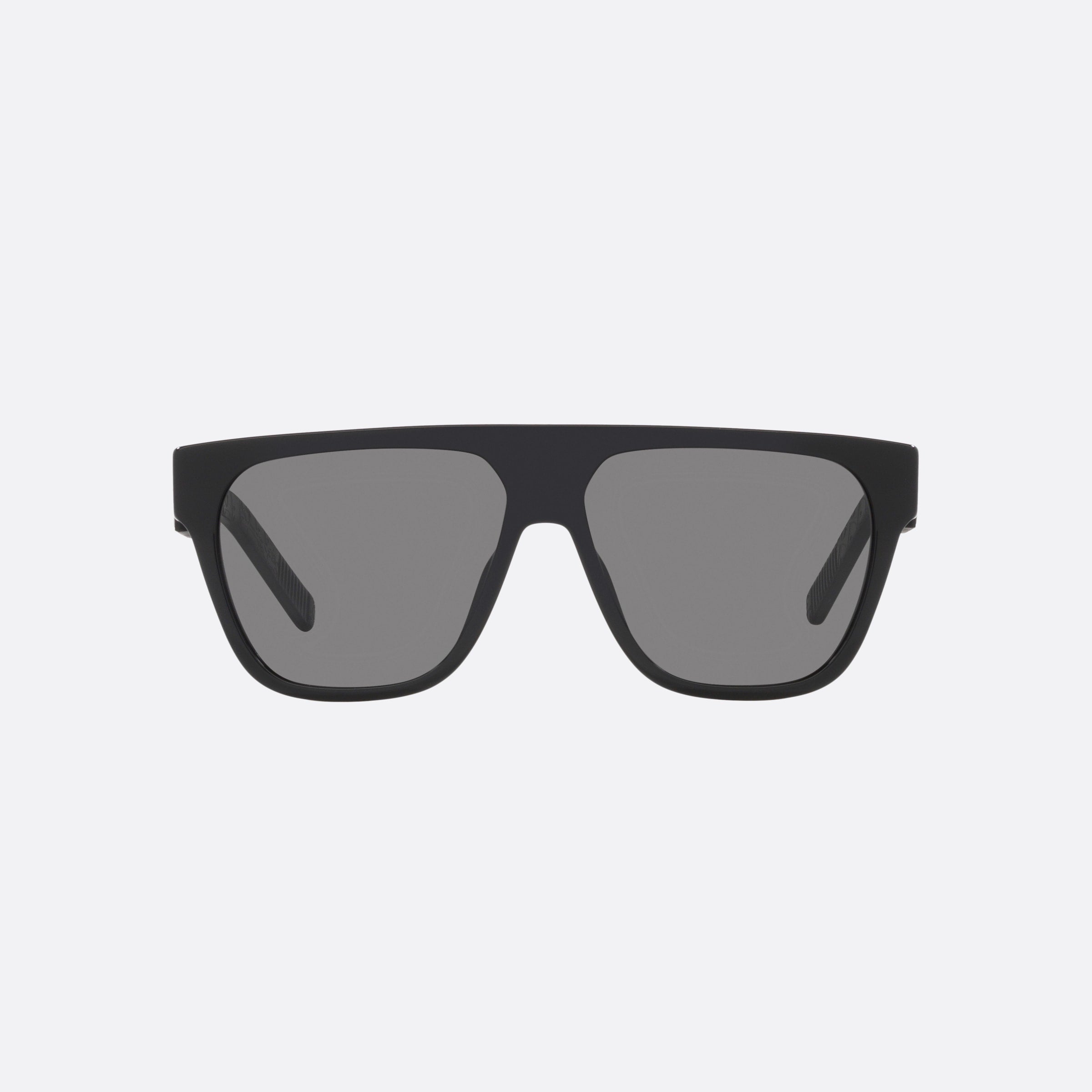 Dior 57mm Dior B23 10a0 Black Rectangle Men Sunglasses - Side View