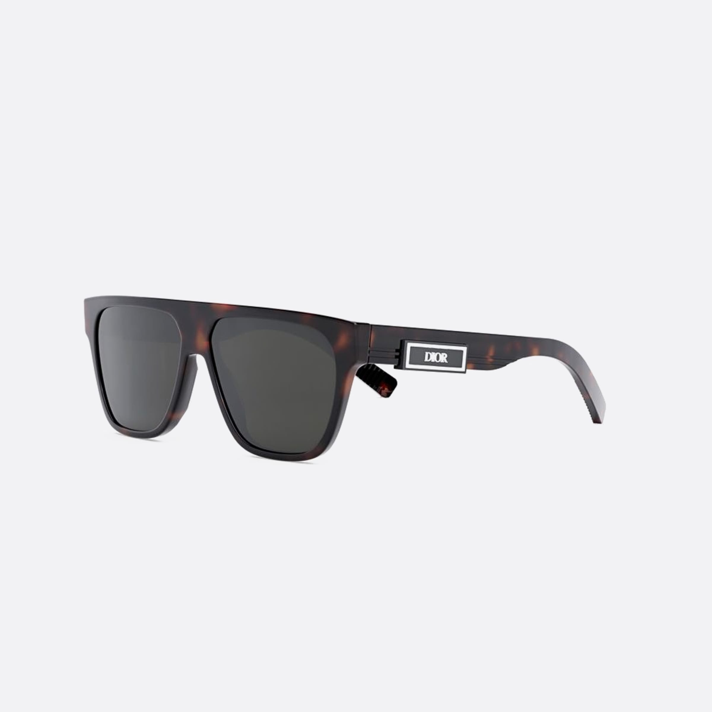 Dior 57mm Dior B23 S3i 20c0 Havana Squared Men Sunglasses - Side View