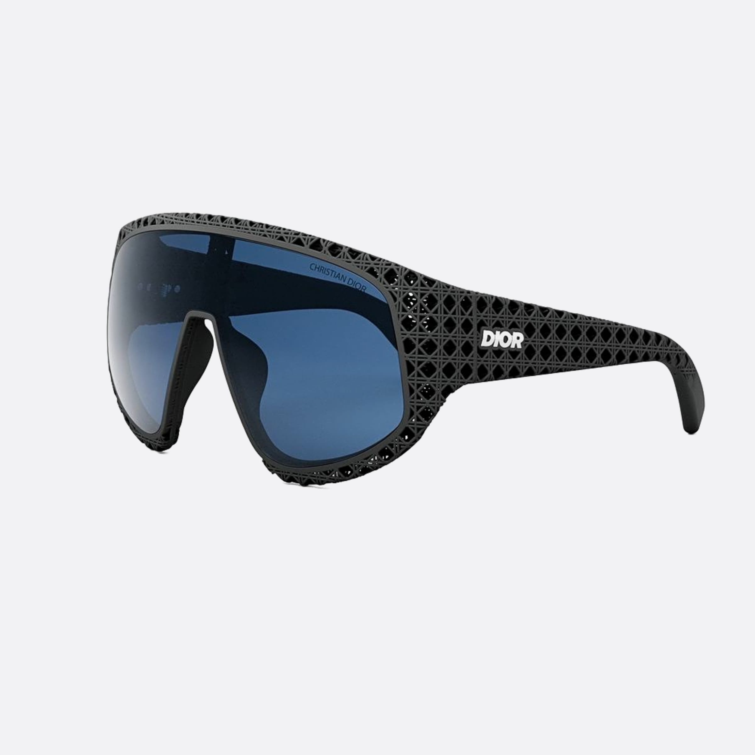 Dior Dior3d M1u 11b0 Black Shield Men Sunglasses - Side View