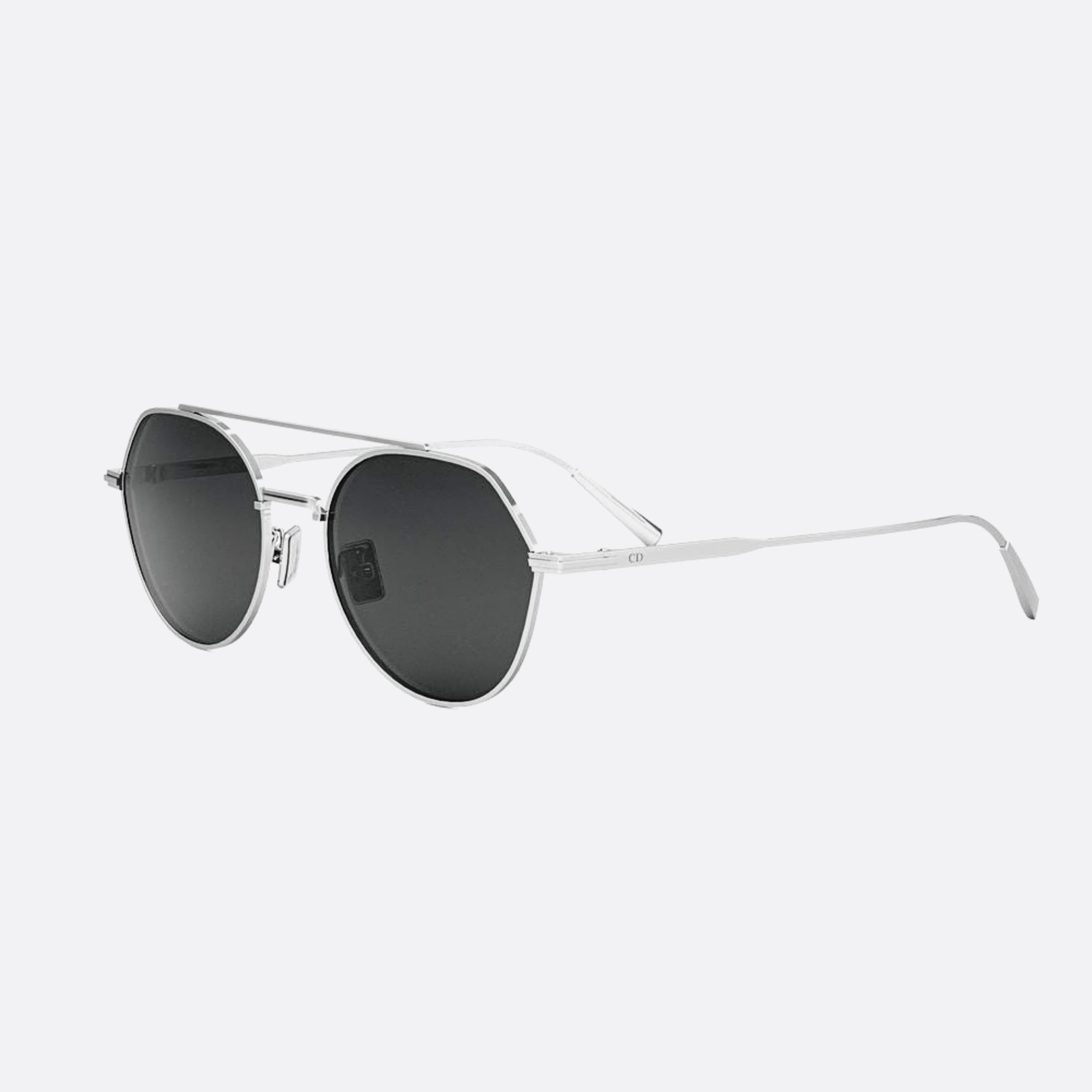 Dior 54mm Diorblacksuit R6u F0a0 Silver Geometric Men Sunglasses - Side View