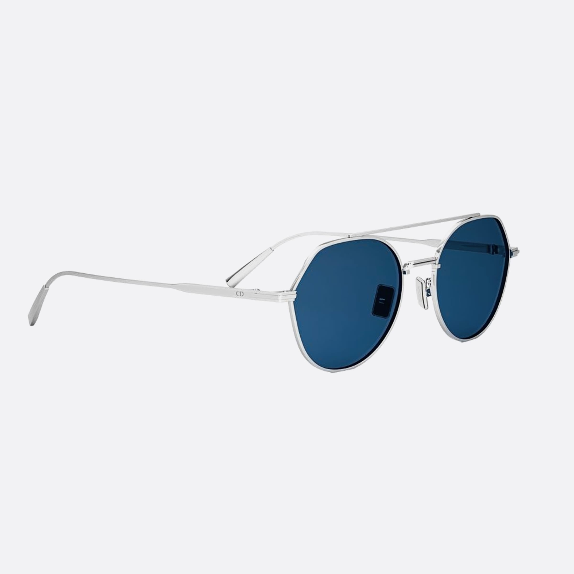 Dior 54mm Diorblacksuit R6u F0b0 Silver Geometric Men Sunglasses - Additional Angle